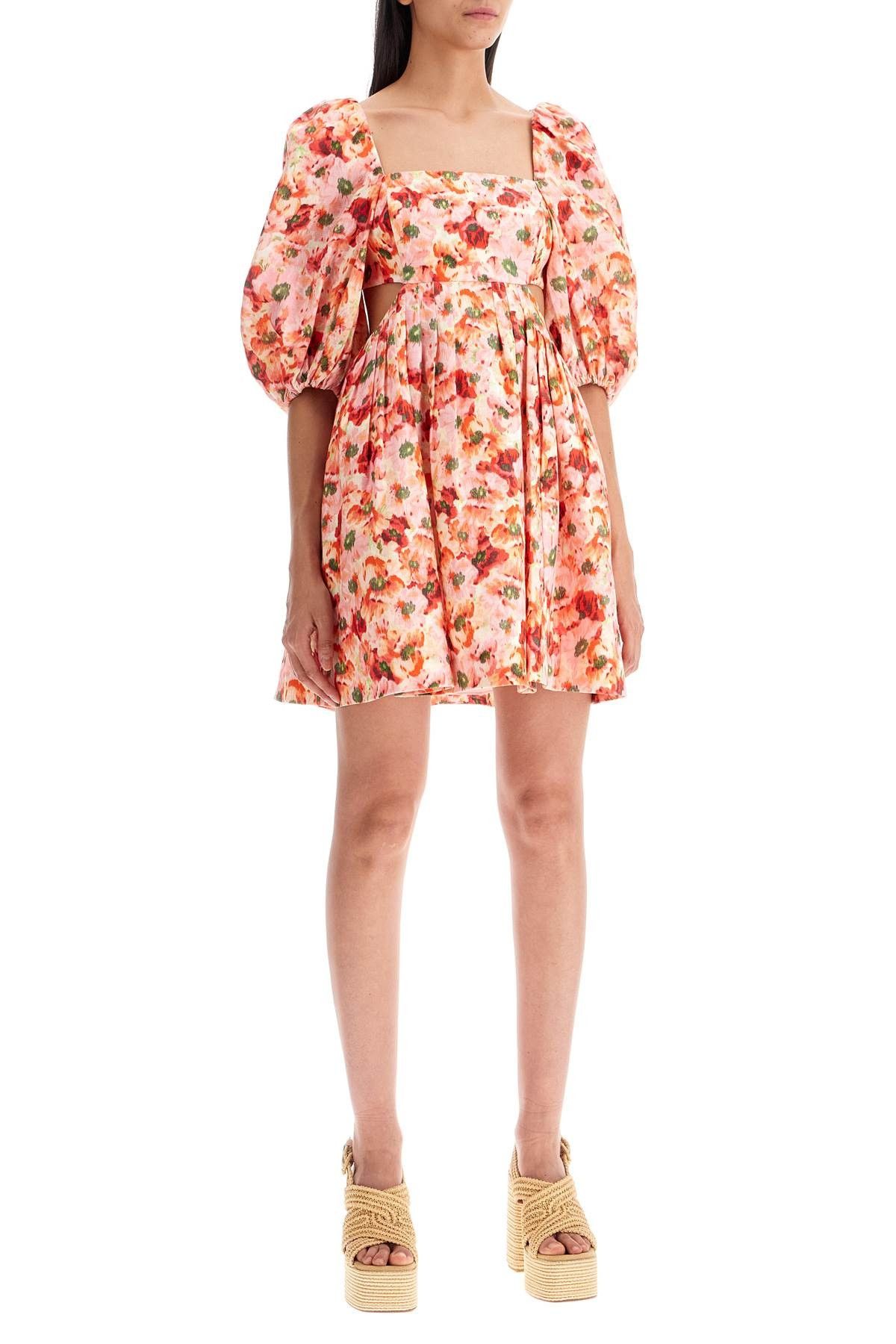 Zimmermann oc11z0525 Short Linen Lightburst Mini Dress in Multicolor Size S / US 4 / IT 40 - 2 Thumbnail