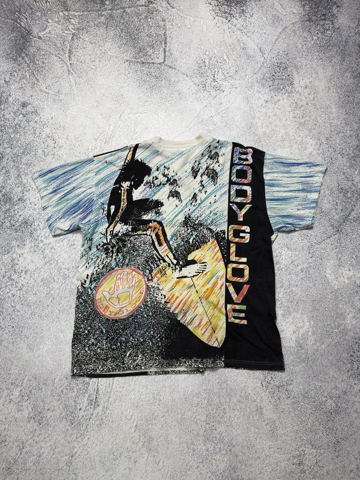 Body Glove VTG 1989 Body Glove All Over Print Single Stitch Surfing Tee Size US L / EU 52-54 / 3 - 11 Thumbnail