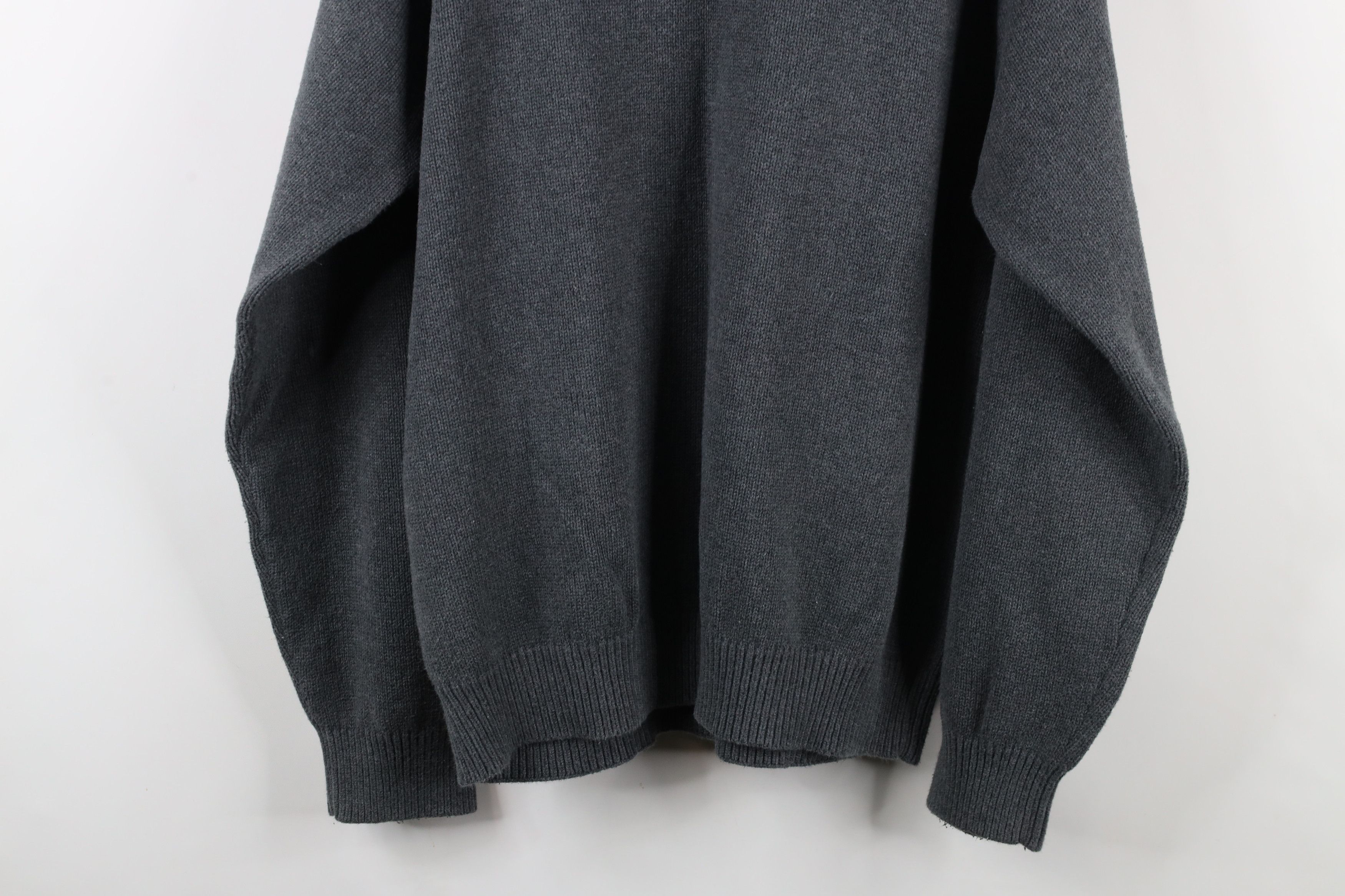 Tommy Hilfiger × Vintage Vintage 90s Tommy Hilfiger Cotton Knit Crewneck Sweater Gray Size US XL / EU 56 / 4 - 10 Thumbnail