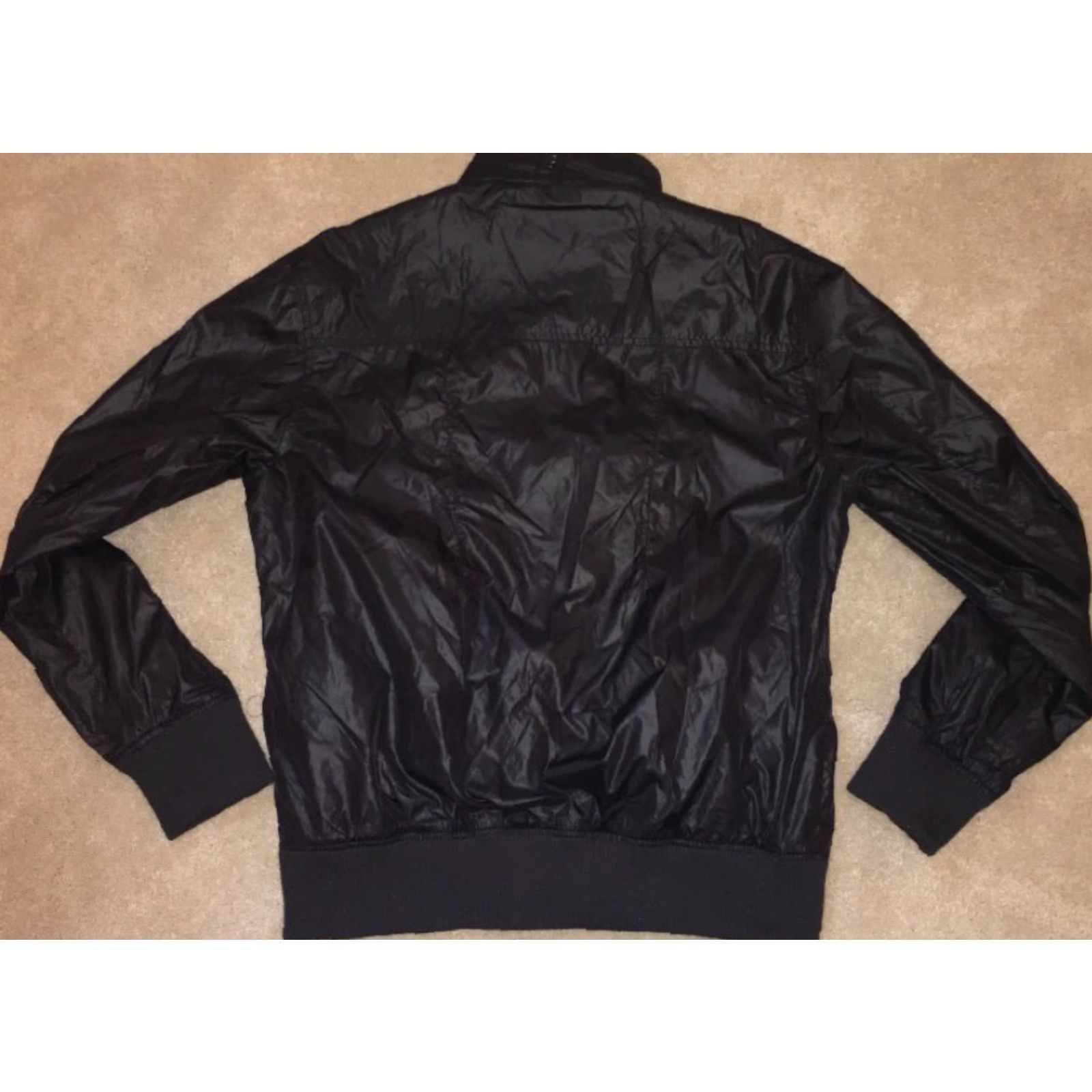 Vintage Premium Lounge 1992 Jeans Intelligence Men’s Black Jacket XL Nylon Size US 36 / EU 52 - 5 Thumbnail
