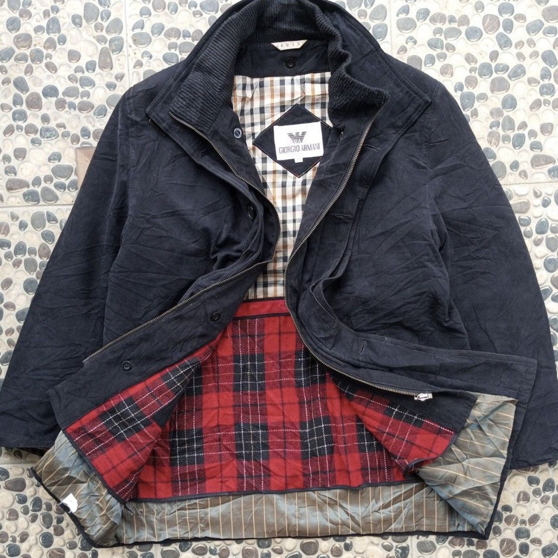 Giorgio Armani Vintage giorgio armani double heavy wool jacket Size US M / EU 48-50 / 2 - 2 Thumbnail