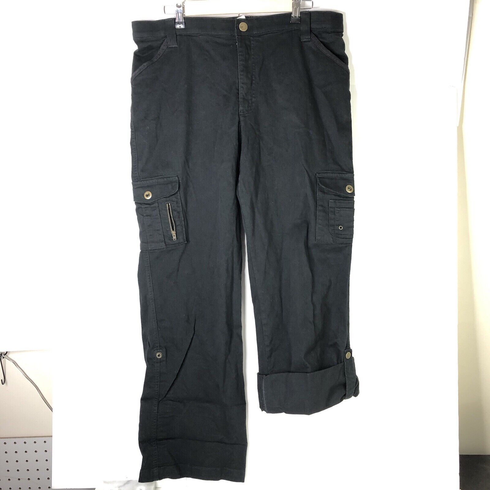 Lee Lee COMFORT WAISTBAND Women Cropped Pants Cargo Sz 16 M Size 38" / US 16 / IT 52 - 5 Thumbnail