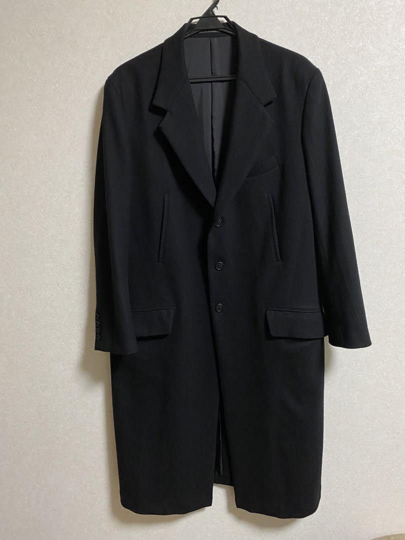 image of Yohji Yamamoto Pour Homme Y's For Men 23Aw Long Jacket in Black (Size Small)