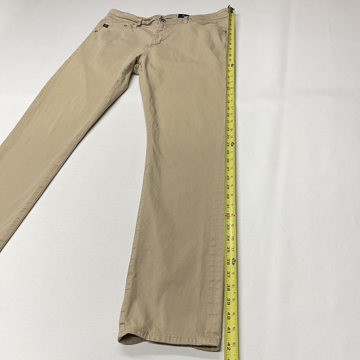 AG Adriano Goldschmied AG Adriano Goldschmied Pants Khaki Everett Slim Straight Size US 36 / EU 52 - 20 Thumbnail
