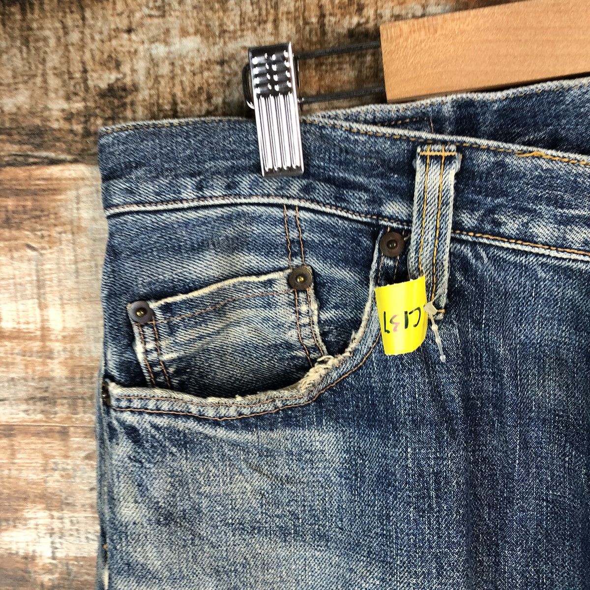 Johnbull DLL John Bull Blue Distressed ripped denim Pants #C137 Size US 31 - 7 Thumbnail