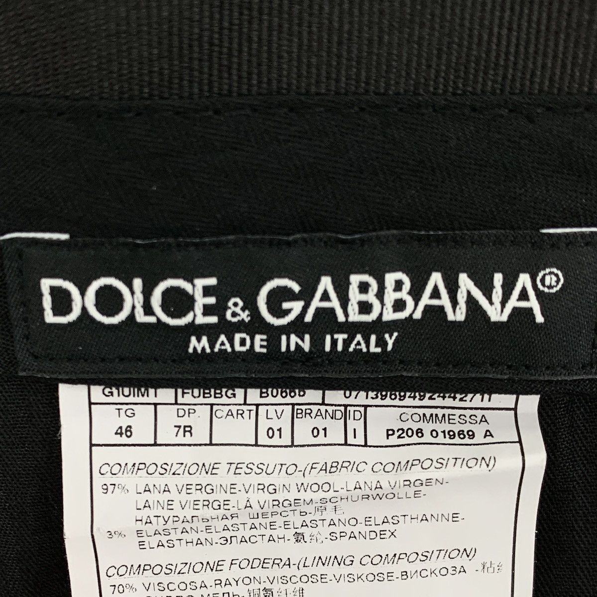 Dolce & Gabbana Dolce Gabbana Black Purple Wool Casual Suit Trousers K26WX Size US 32 / EU 48 - 5 Thumbnail
