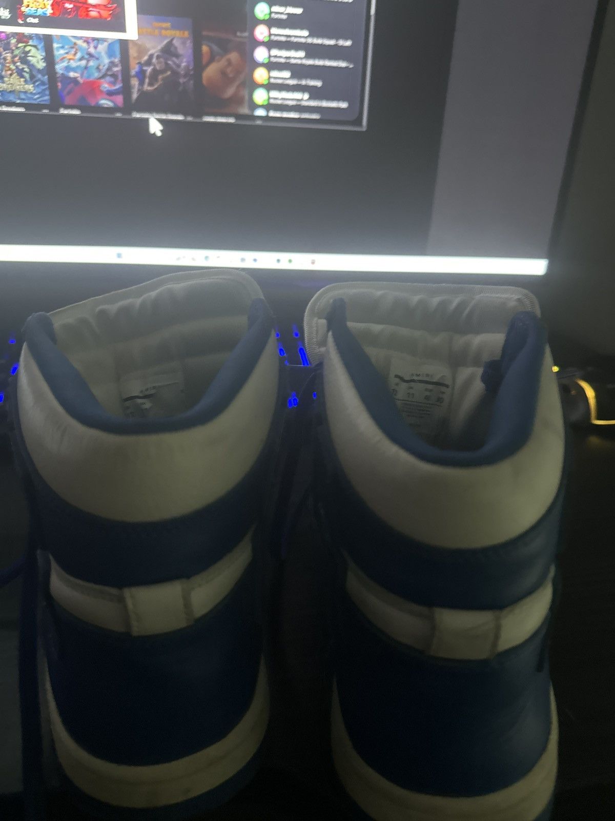 Amiri Amiri blue hightops Size US 12 / EU 45 - 6 Thumbnail
