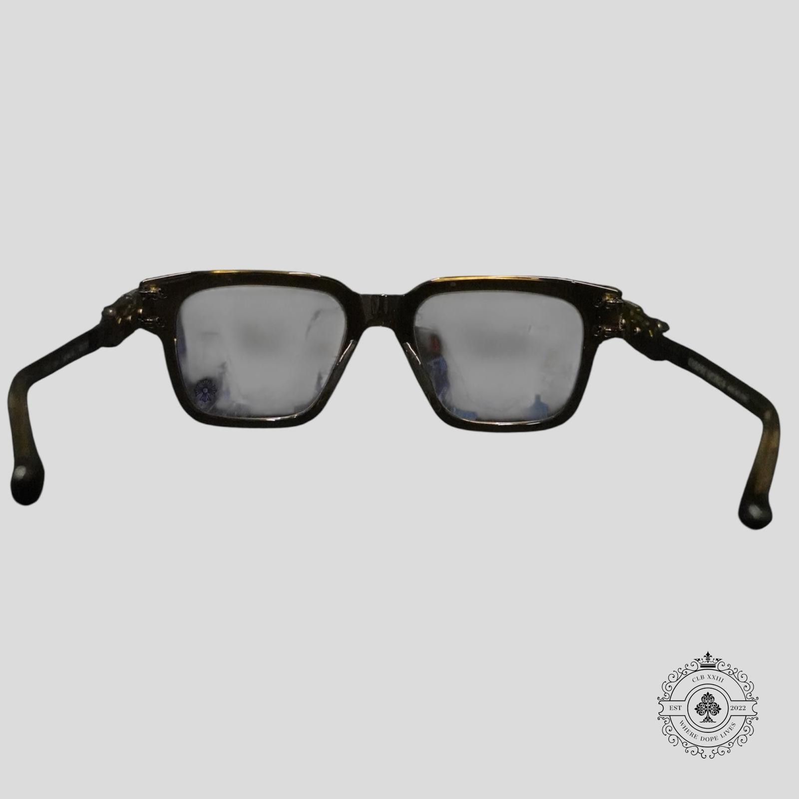 Chrome Hearts Chrome Hearts Bulge Glasses in Olive/Silver Size ONE SIZE - 3 Thumbnail