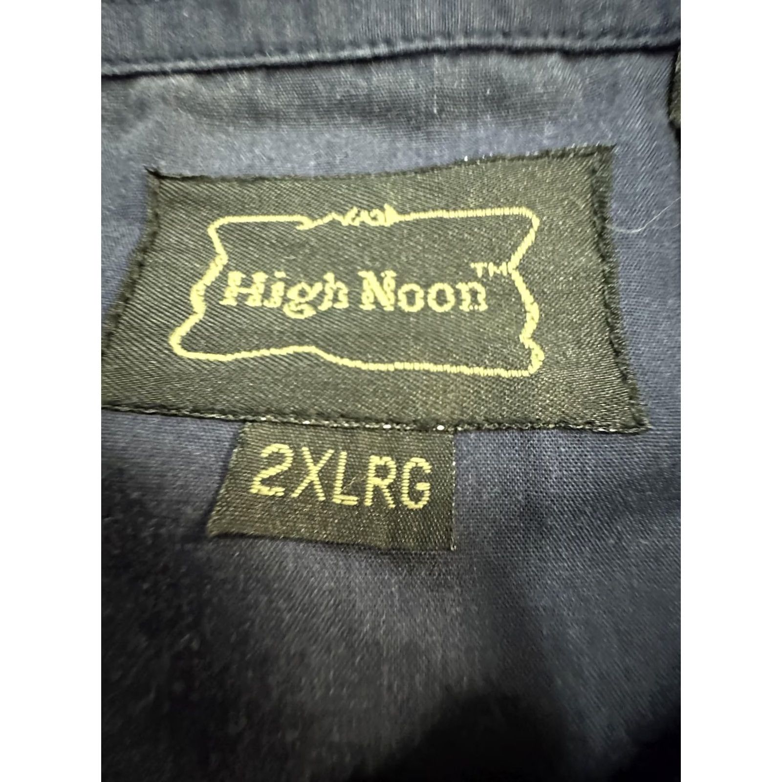 Vintage High Noon Shirt Mens 2XL Blue Western Eagle Embroidered Long Sleeve Snap Button Size US XXL / EU 58 / 5 - 3 Thumbnail