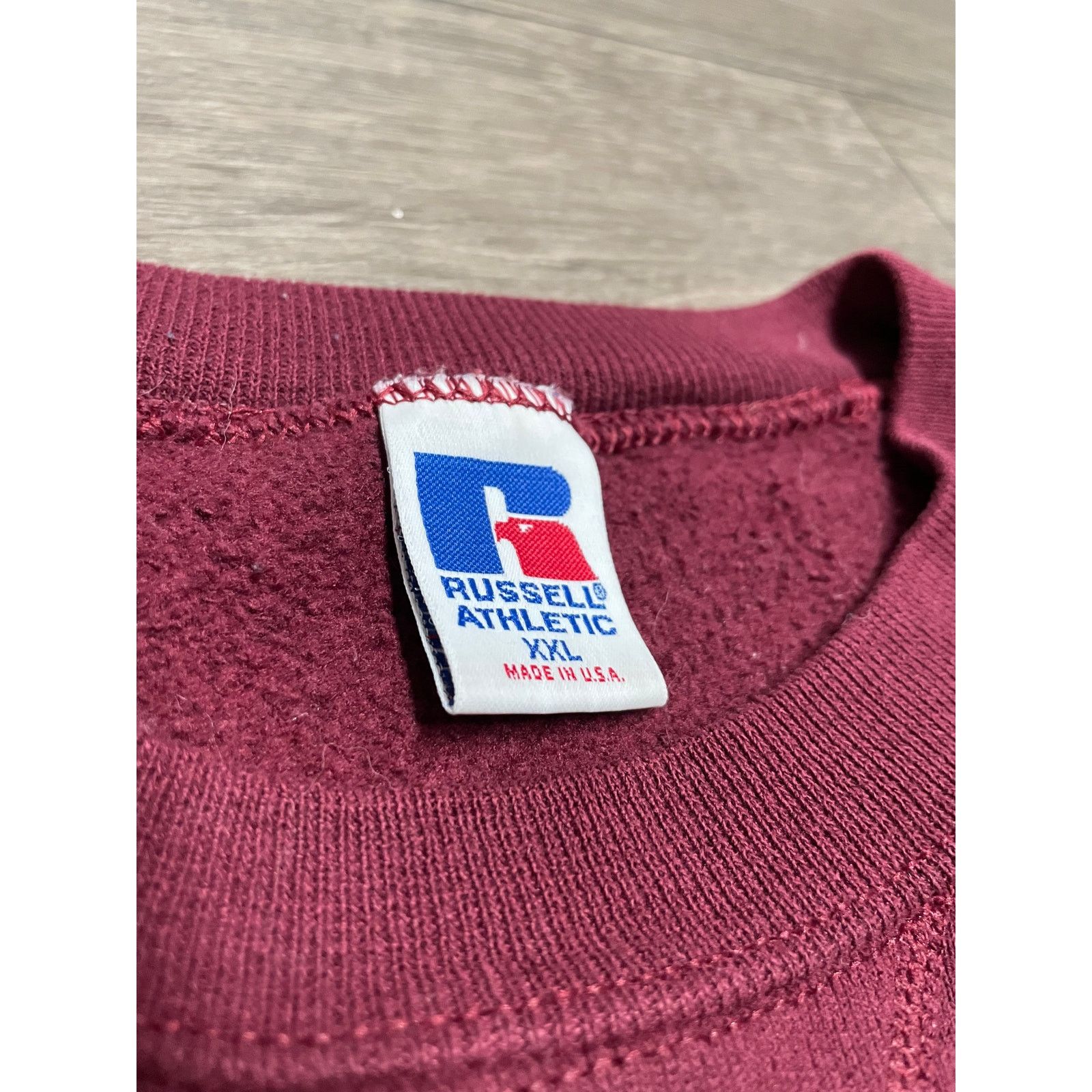 Russell Athletic × Vintage Vintage Russell Dark Red Sweatshirt Sz XXL 90s Size US XXL / EU 58 / 5 - 2 Thumbnail
