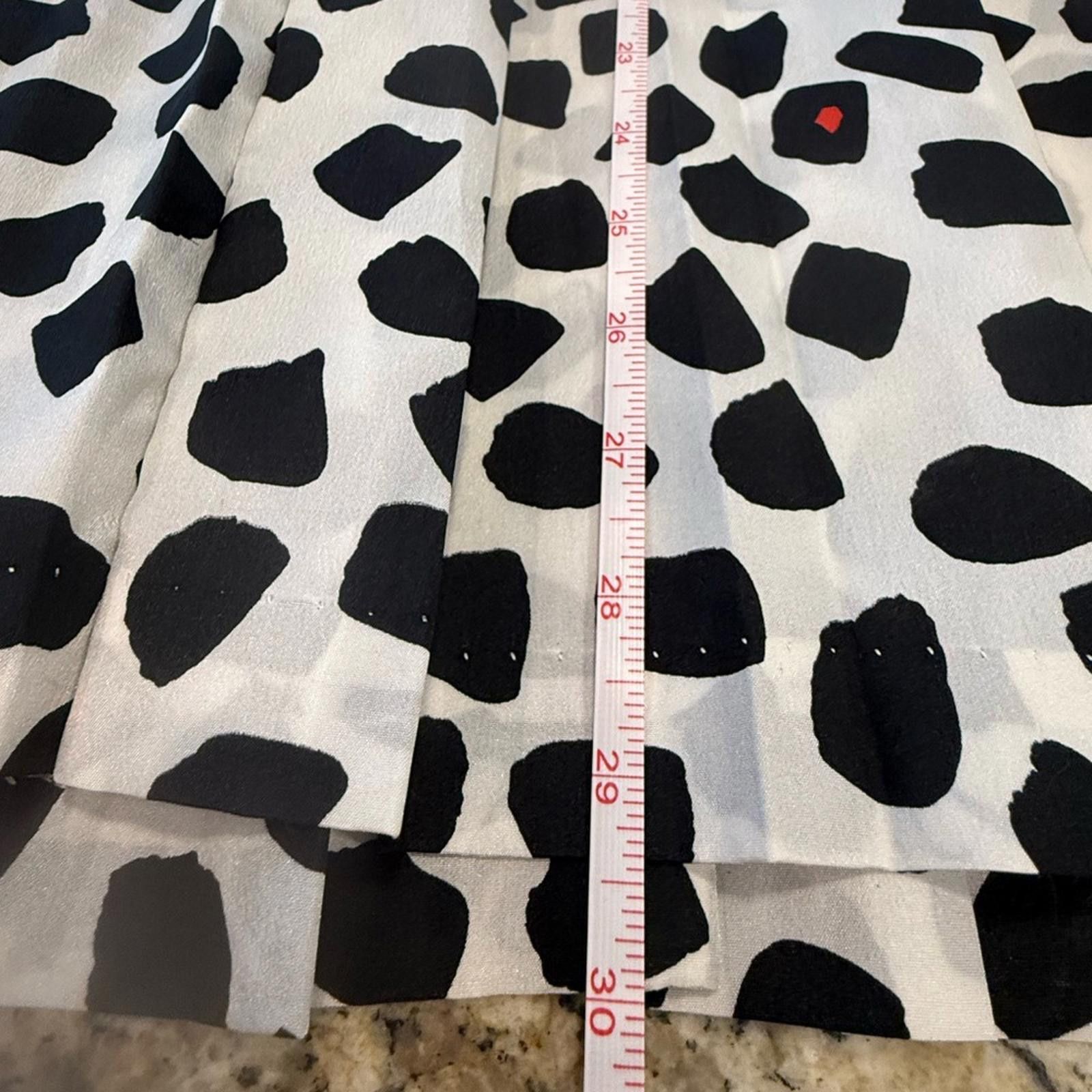 Other Vintage pleated midi skirt black white red polka dots SZ 16 Size 38" / US 16 / IT 52 - 8 Thumbnail