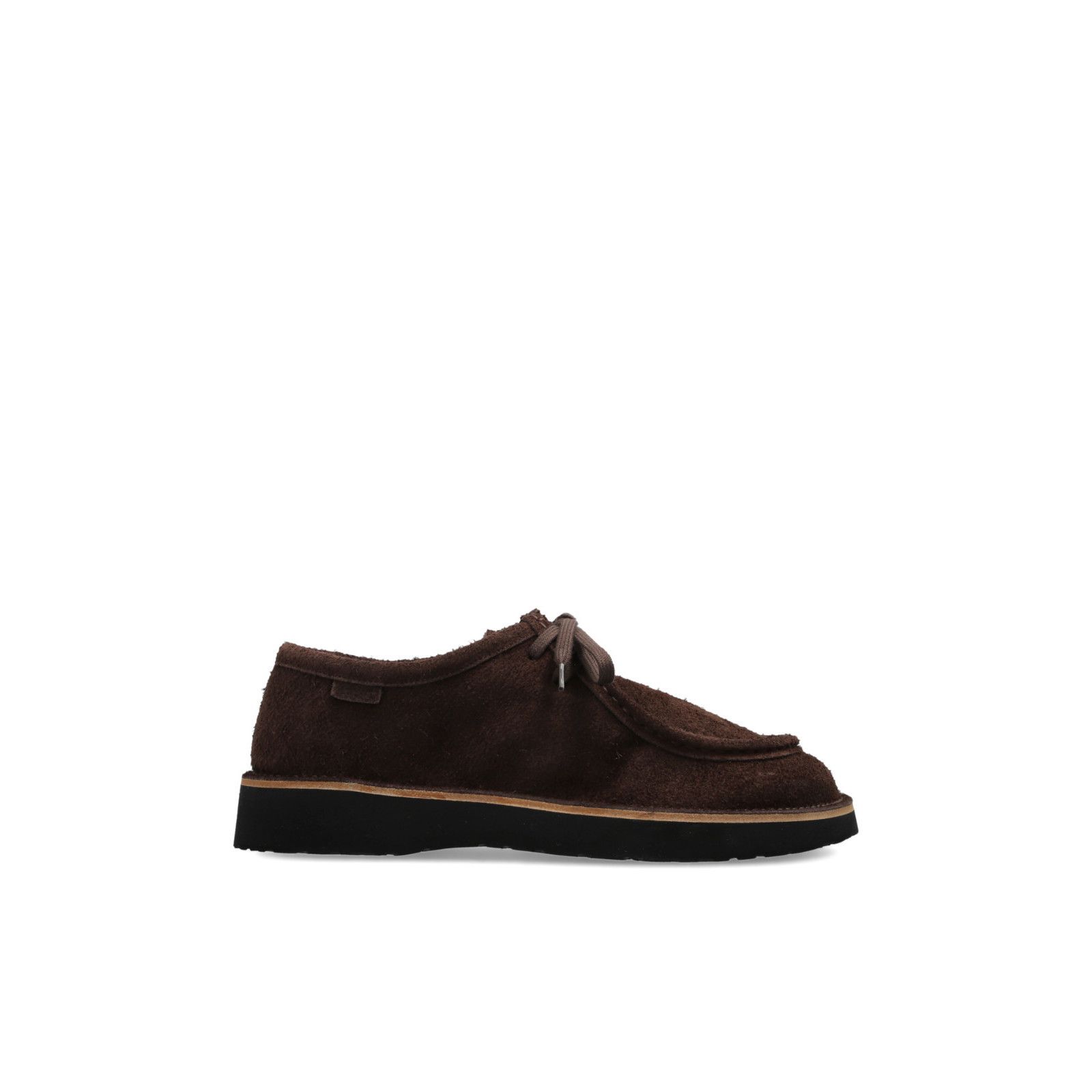 LOEWE Faro $1150 Dark Brown Suede Lace Up Shoes New & Authen