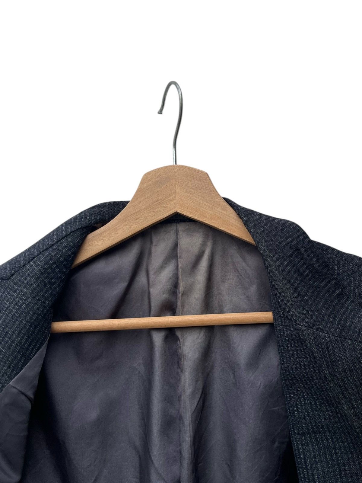 Yohji Yamamoto 90’s Y’s For Men Micro Plaid 3 Buttons Tailored Jacket Size US M / EU 48-50 / 2 - 8 Thumbnail