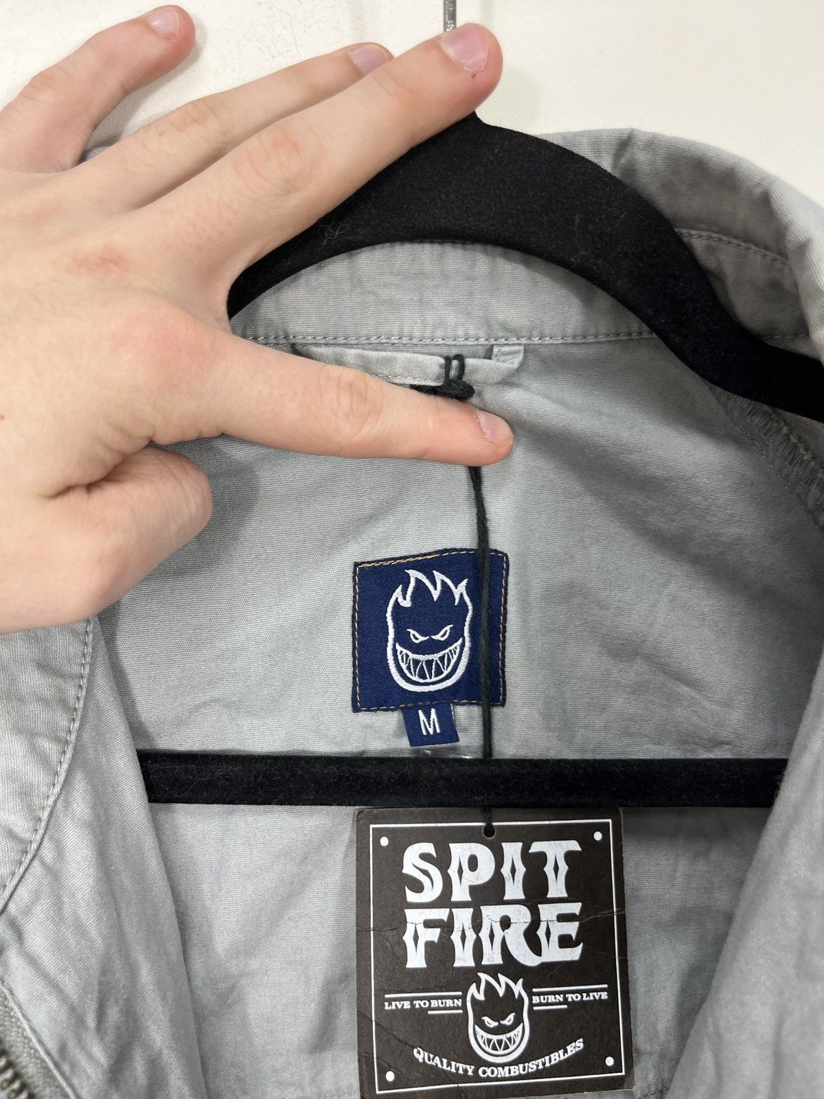 Spitfire Vintage Spitfire NEW Hype Y2K Gray Skate Jacket Size US M / EU 48-50 / 2 - 14 Thumbnail