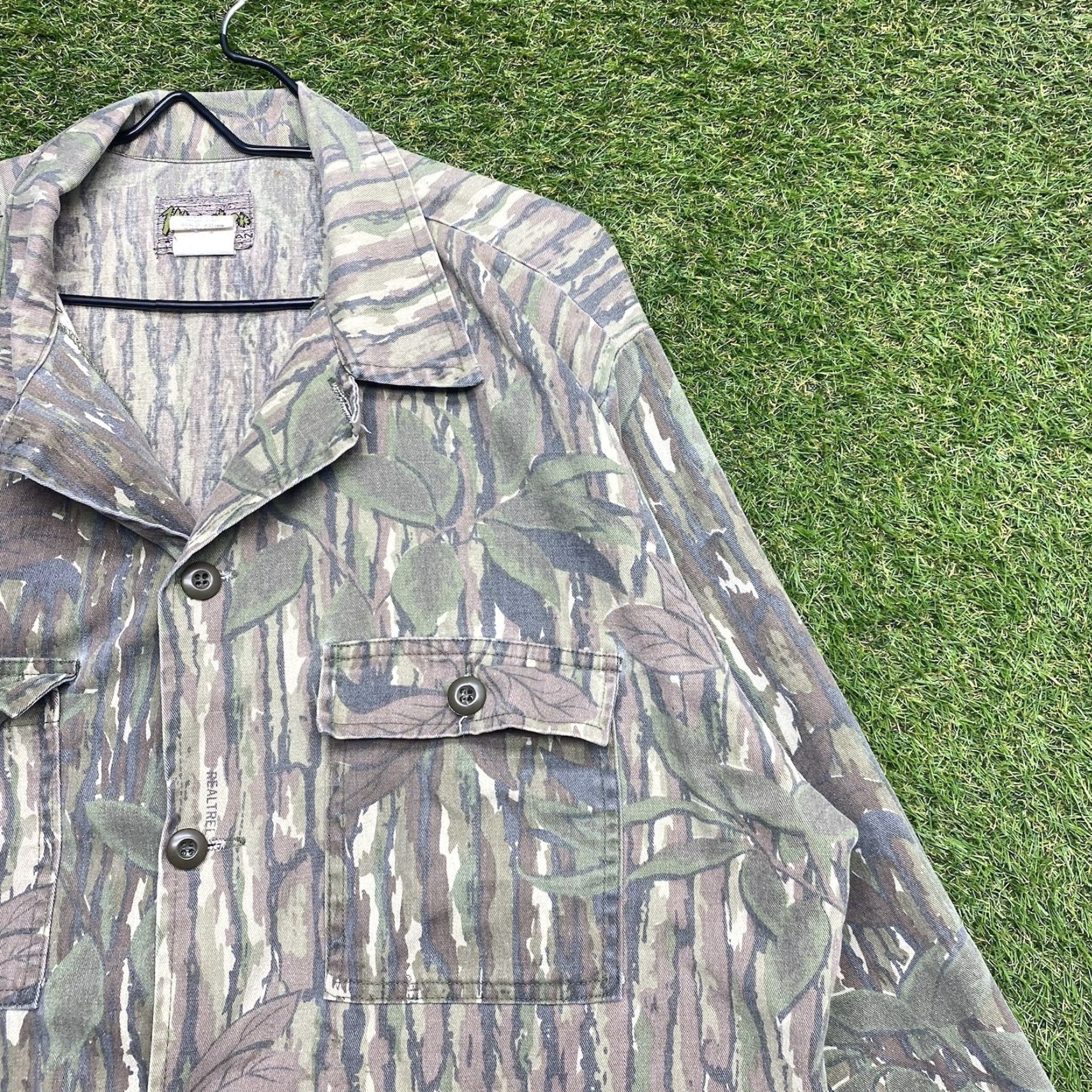 Vintage Master Sportsman Mens Shirt 2XL Camouflage Long Sleeve Button-Down Cotton Canvas Casual Size US XXL / EU 58 / 5 - 3 Thumbnail
