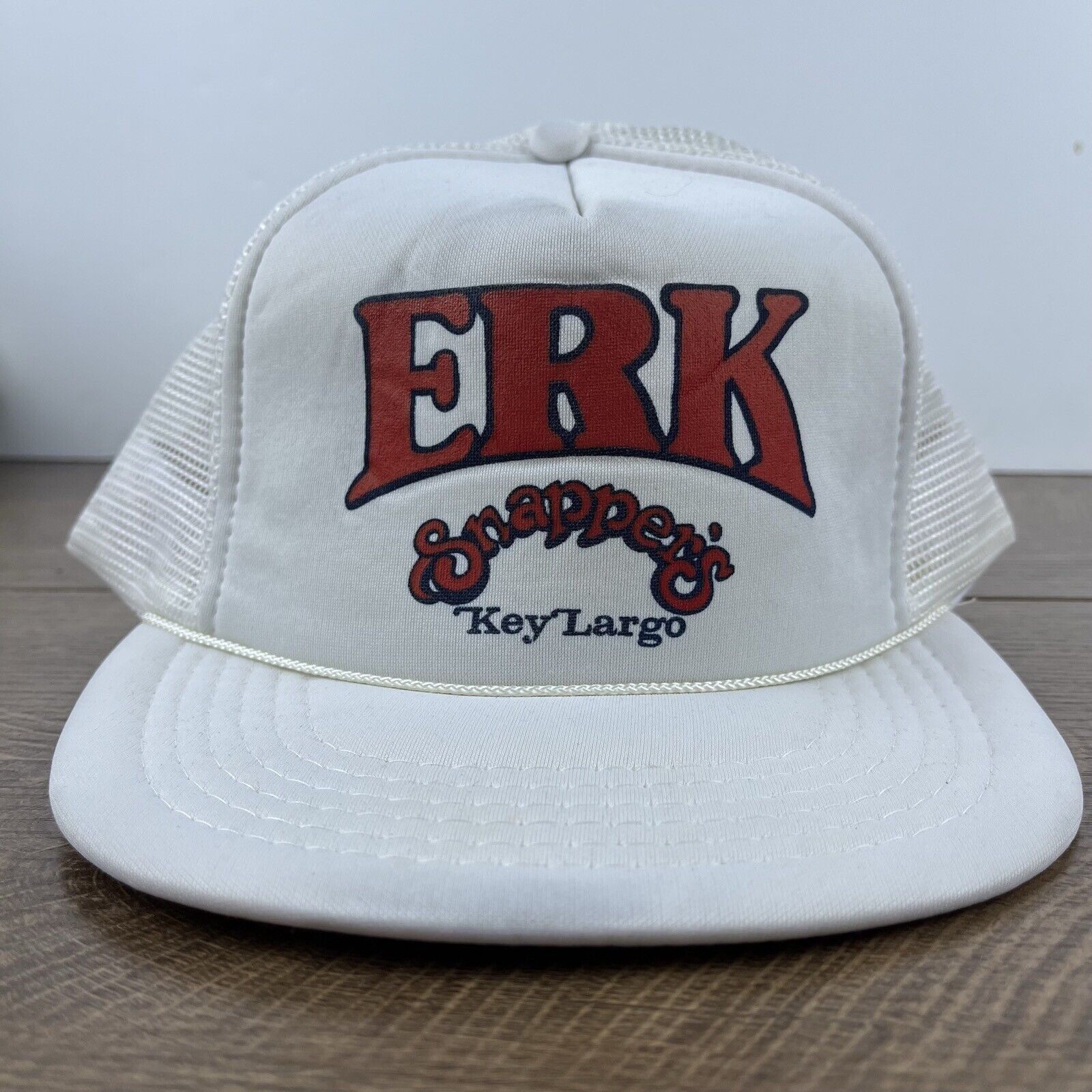 Other ERK Snappers hat Key Largo Snapback Hat White Hat Adjustable Size ONE SIZE - 3 Thumbnail