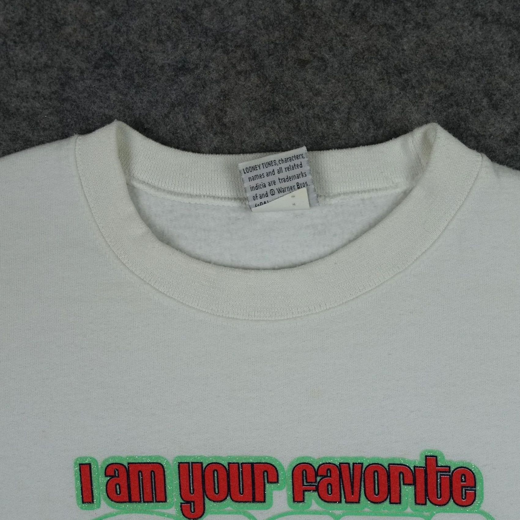 Vintage VINTAGE Looney Tunes Sweatshirt Mens XL White Tweety Christmas Graphic 2000s Size US XL / EU 56 / 4 - 3 Thumbnail