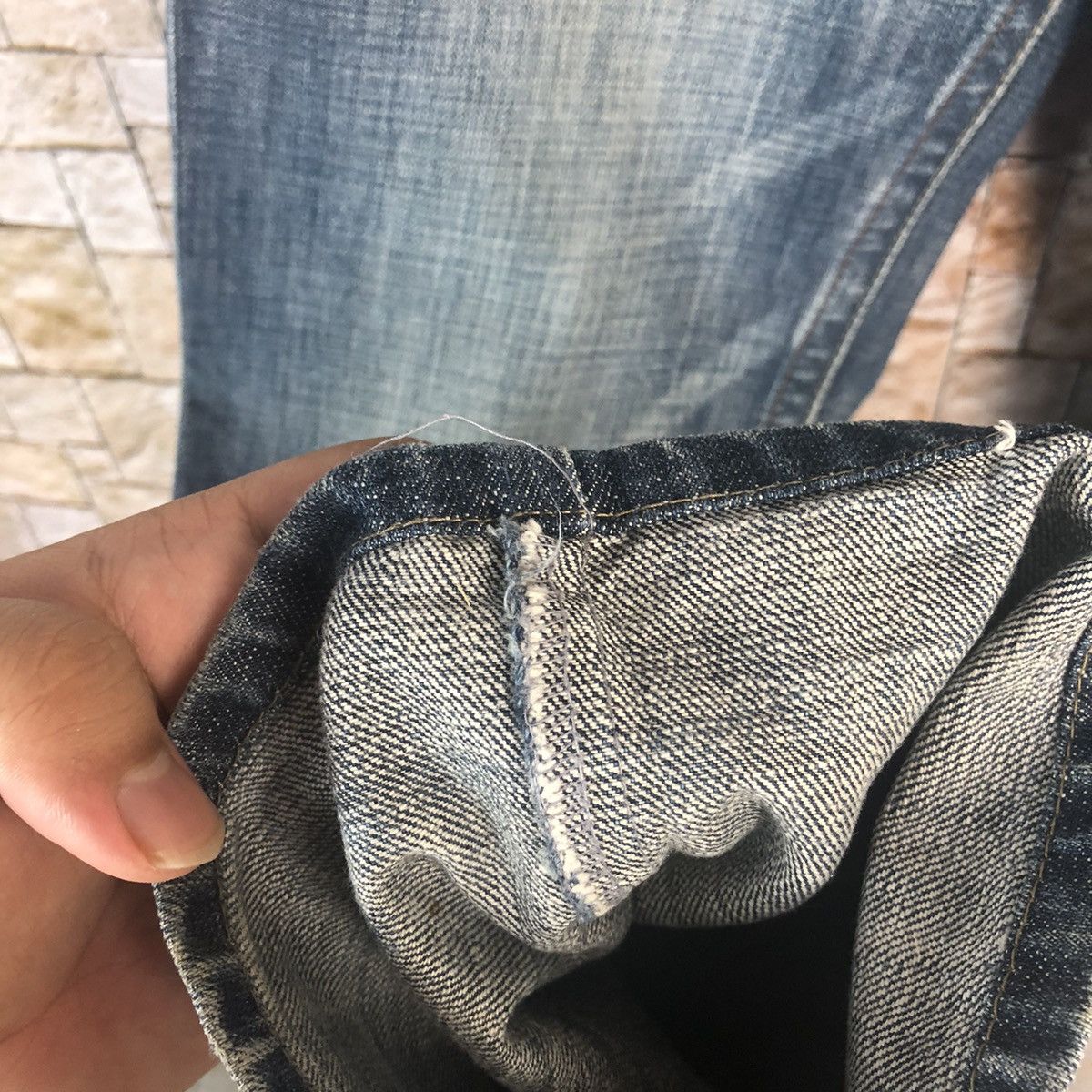 Japanese Brand Conus Jeans Blue Distressed Denim Pants #A56 Size US 31 - 12 Thumbnail