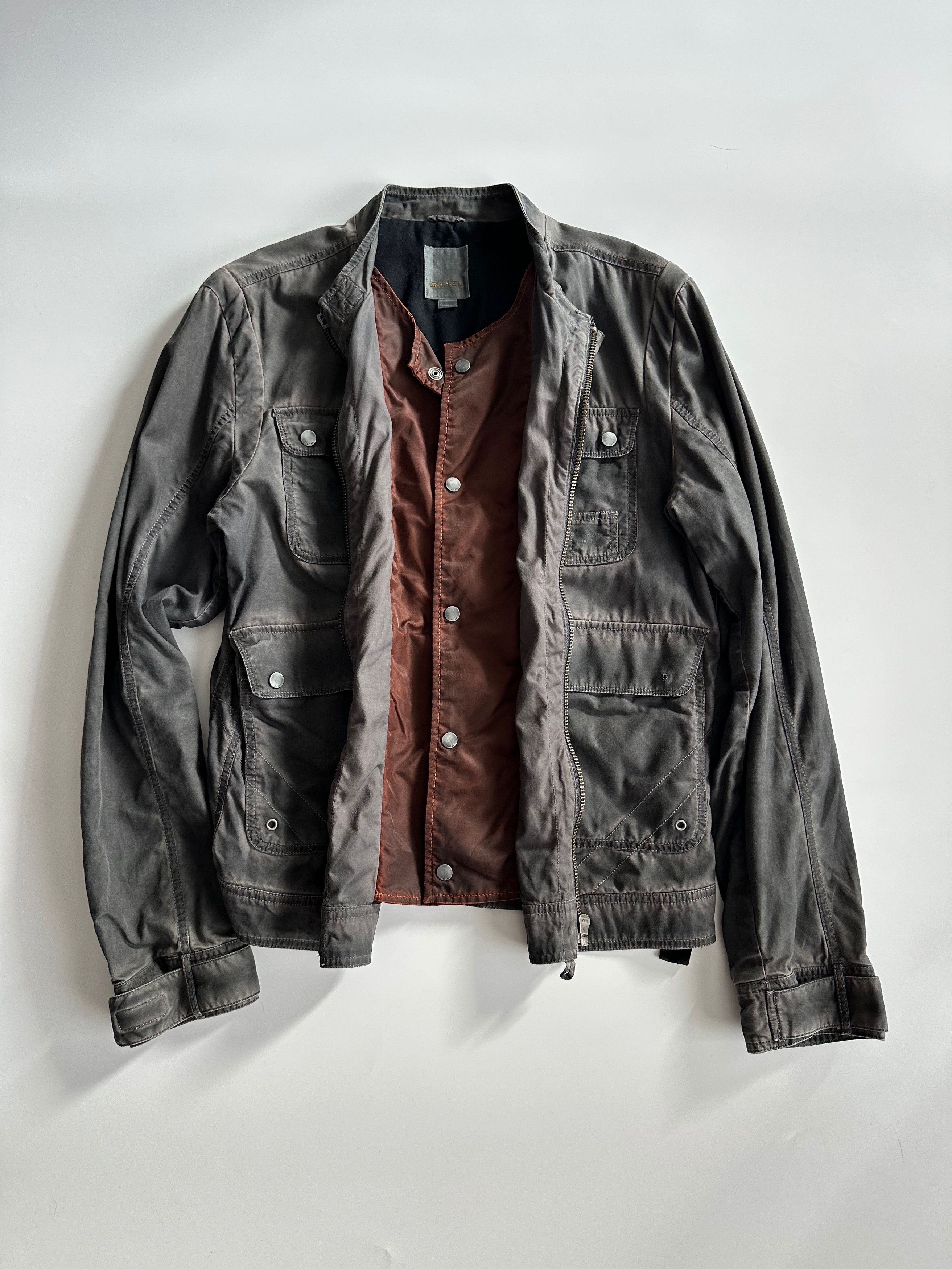 Diesel Diesel Pigment Rider Jacket Biker Garment Dyed S/S 2010 Size US M / EU 48-50 / 2 - 1 Thumbnail