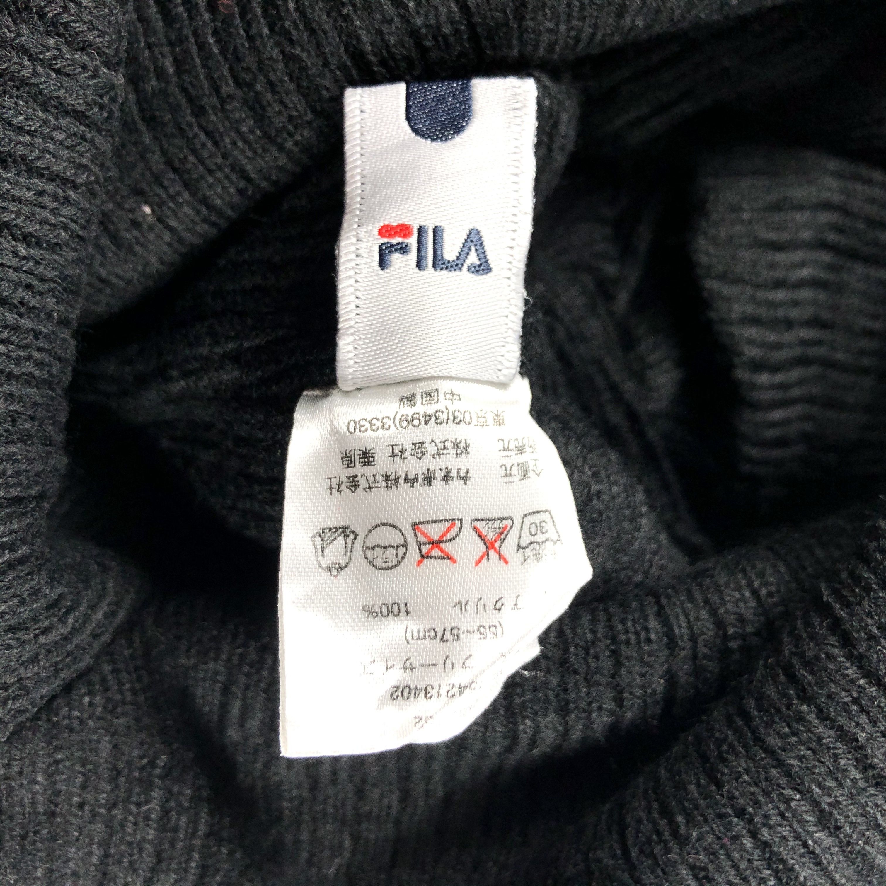 Fila × Vintage Fila Fisherman Beanie Snow Hat Snow Cap -D450 Size ONE SIZE - 5 Thumbnail