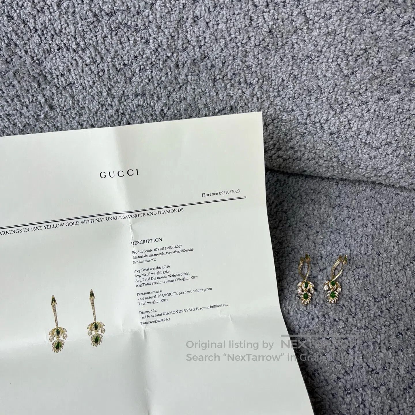 Gucci Guicci Gaozhu Cai Bao Earrings| Size ONE SIZE - 1 Thumbnail
