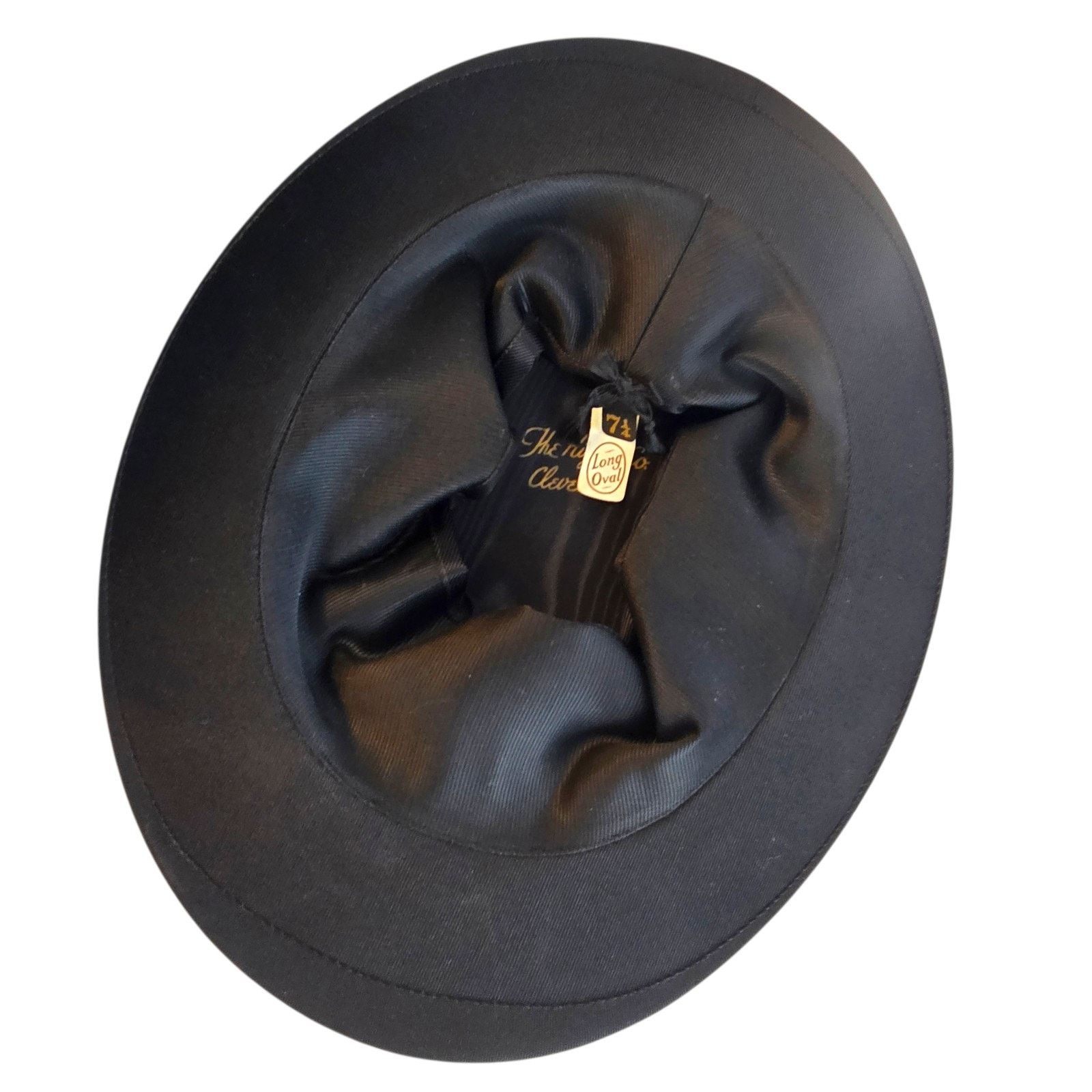 Other Higbee Co Vintage Collapsible Opera Top Hat Size 7 1/4 Oval Size ONE SIZE - 8 Thumbnail