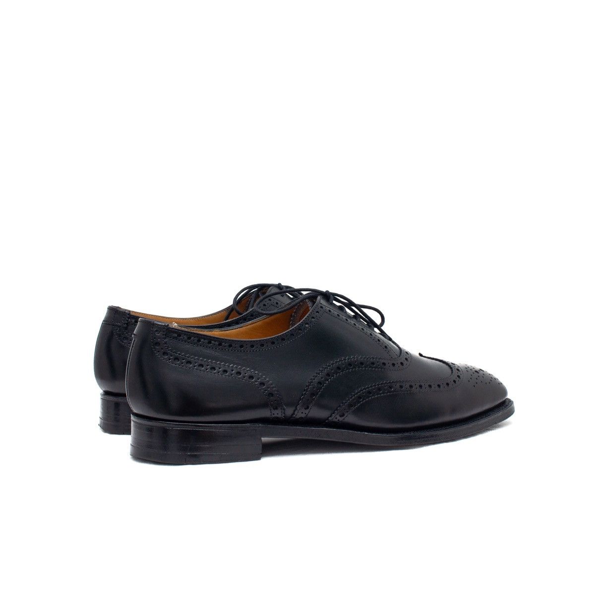 Crockett & Jones 875$ Crockett & Jones Barneys NY Black Leather Brogues US8 Size US 8 / EU 41 - 5 Thumbnail