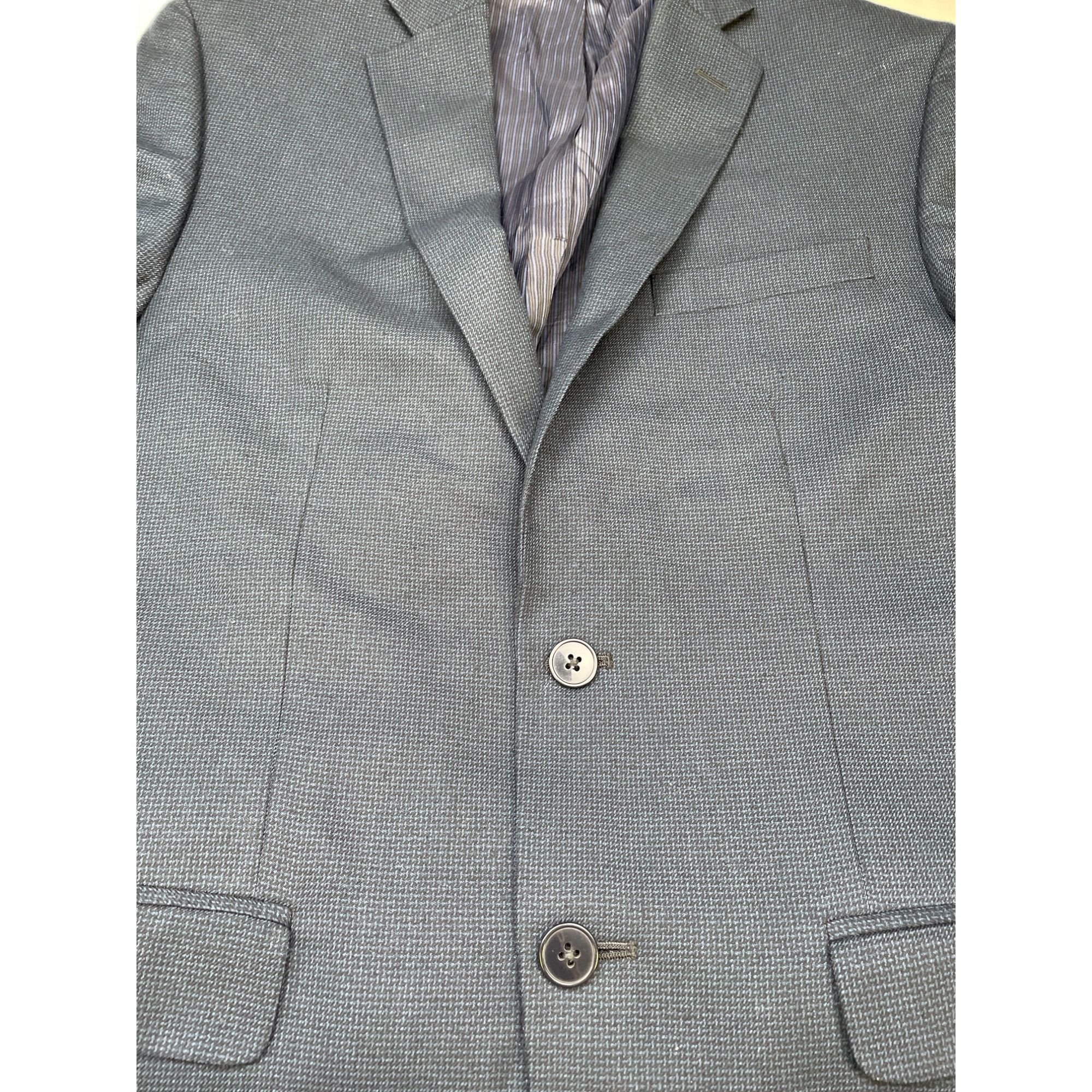 Calvin Klein Calvin Klein Men's Blue Blazer 2 button Closure Size 38R SKU Size 38R - 8 Thumbnail
