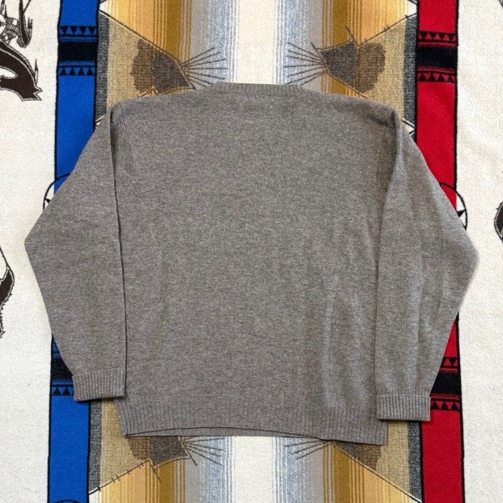 Polo Ralph Lauren VINTAGE Polo Ralph Lauren Pullover Sweater XL Brown Lambswool Embroidered 90s Men Regular Knit Size US XL / EU 56 / 4 - 5 Thumbnail