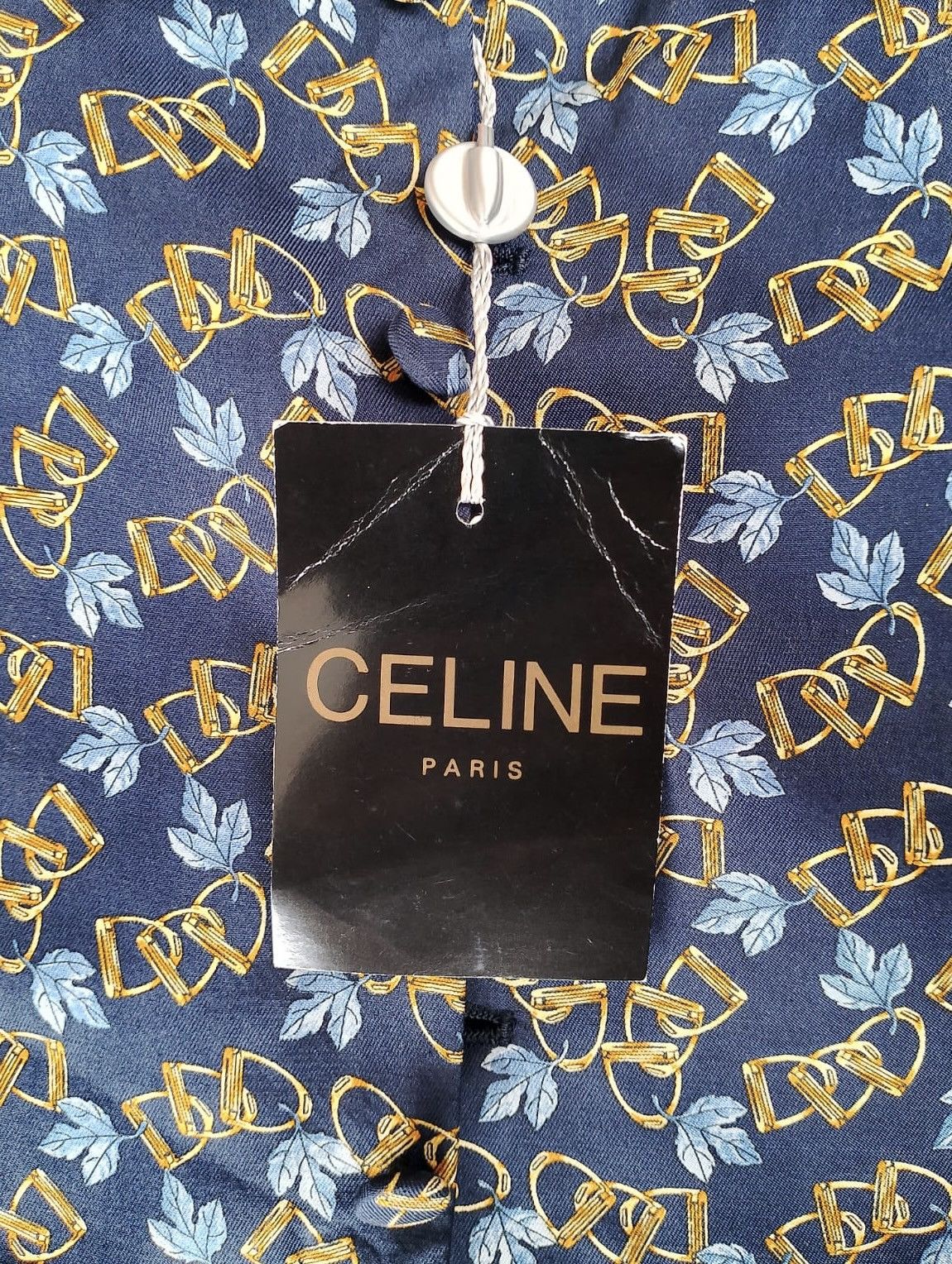 Celine CELINE Homme Silk Vest Waistcoat Blazon Triomphe-style Chain Size US L / EU 52-54 / 3 - 8 Thumbnail