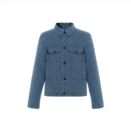 Louis Vuitton Louis Vuitton Monogram Jacquard Denim Jacket Size US L / EU 52-54 / 3 - 5 Thumbnail