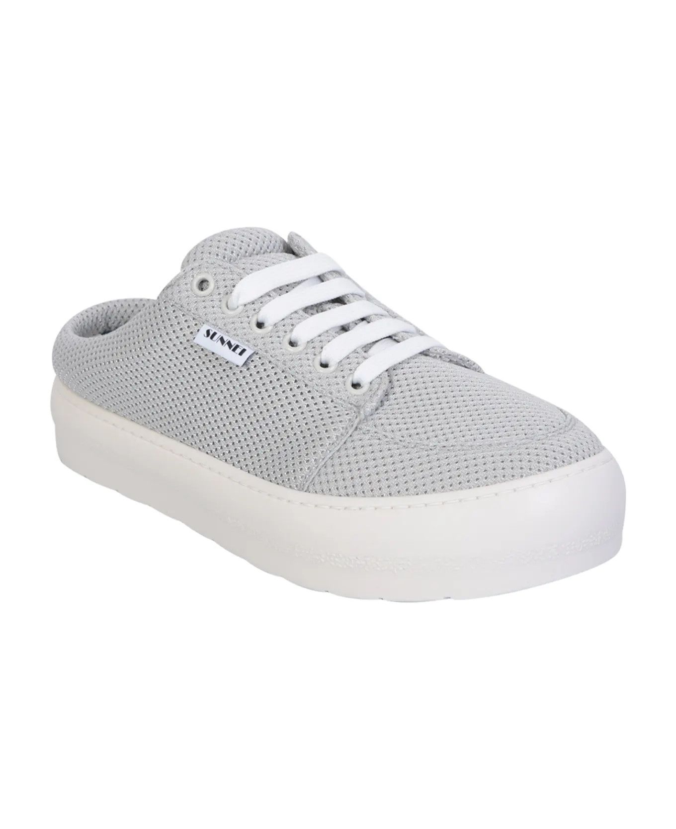 Sunnei o1mle1025 Unisex Dreamy Mesh Sabot Mules in Gray Size US 12 / EU 45 - 2 Thumbnail