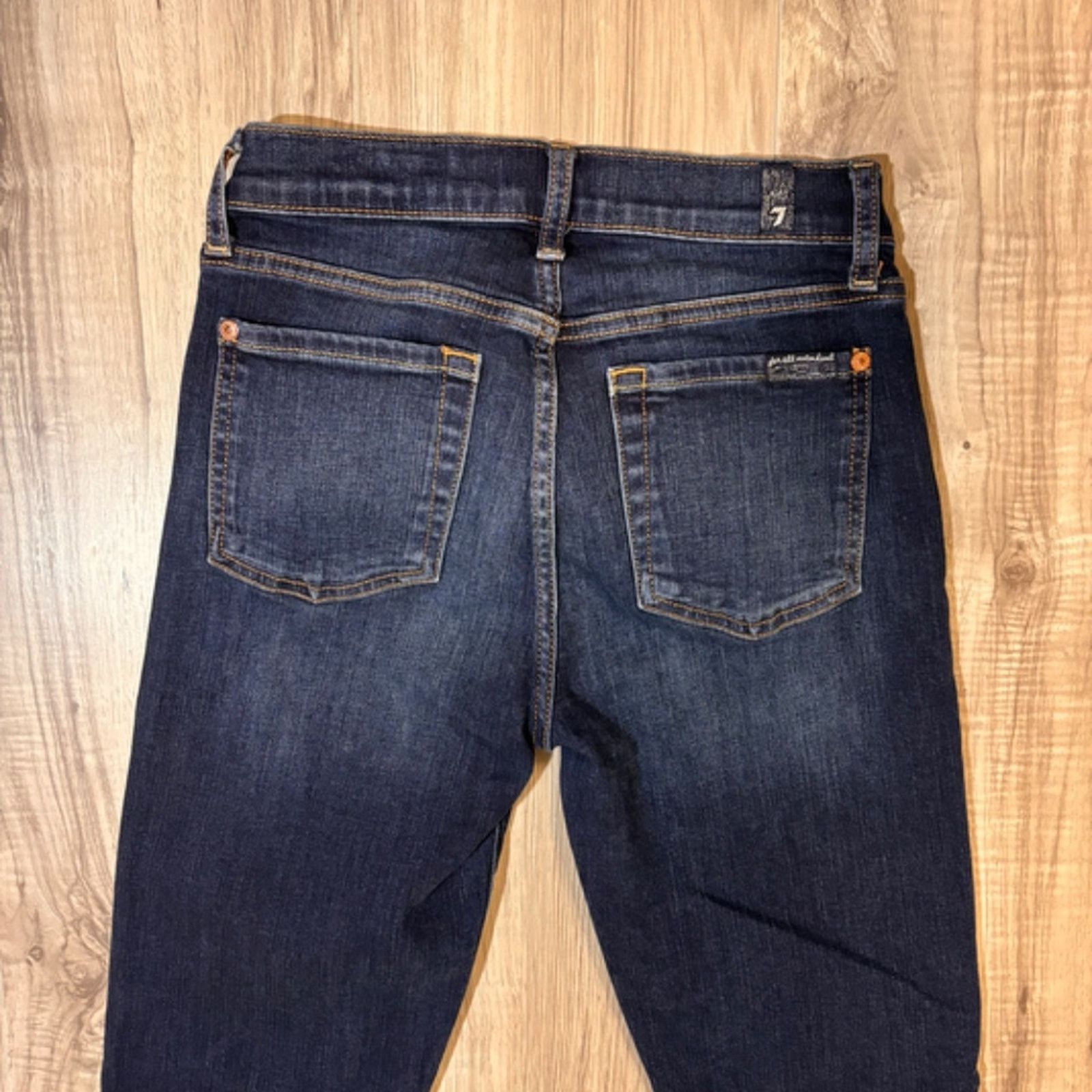 7 For All Mankind 7 For All Mankind B(air) Roxanne Ankle Raw Hem Jeans - 25 Size 25" / US 0 / IT 36 - 7 Thumbnail