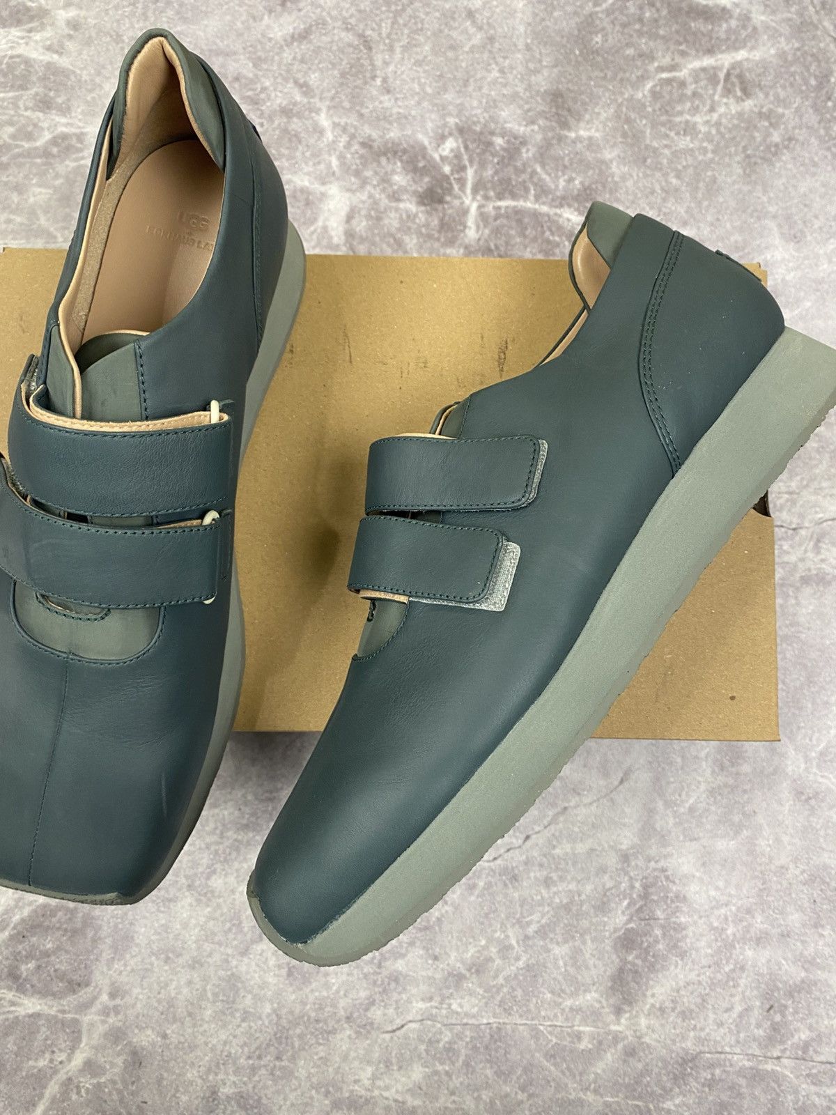 Eckhaus Latta Ugg X Eghaus Latta Square Toe Leather LowTop Sneakers Size US 9.5 / EU 42-43 - 7 Thumbnail