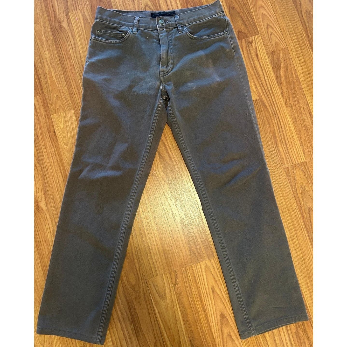 Marc Jacobs Marc Jacobs Uniform Fit Light Charcoal Grey Jeans 28x27 Size 28" / US 6 / IT 42 - 2 Thumbnail