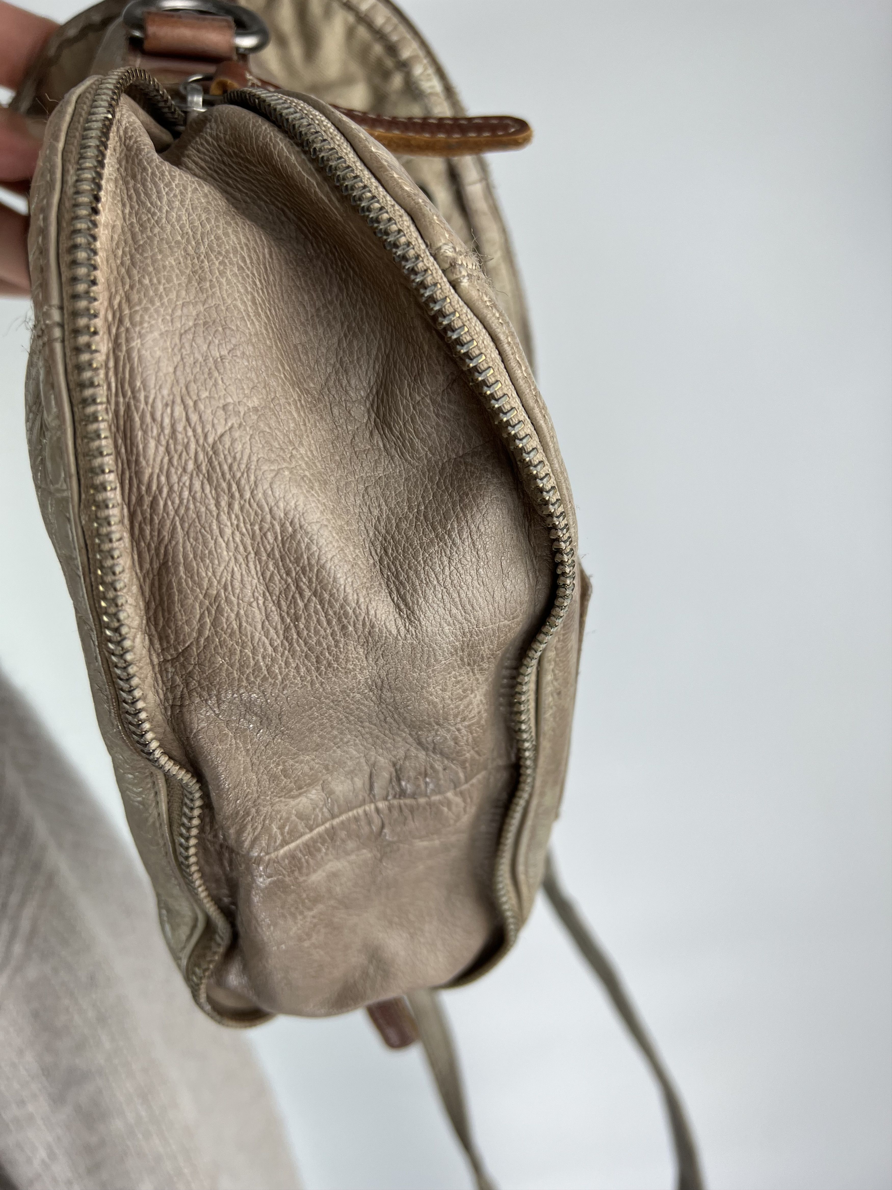 Designer Fredsbruder Brown Leather Crossbody Bag Size ONE SIZE - 17 Thumbnail