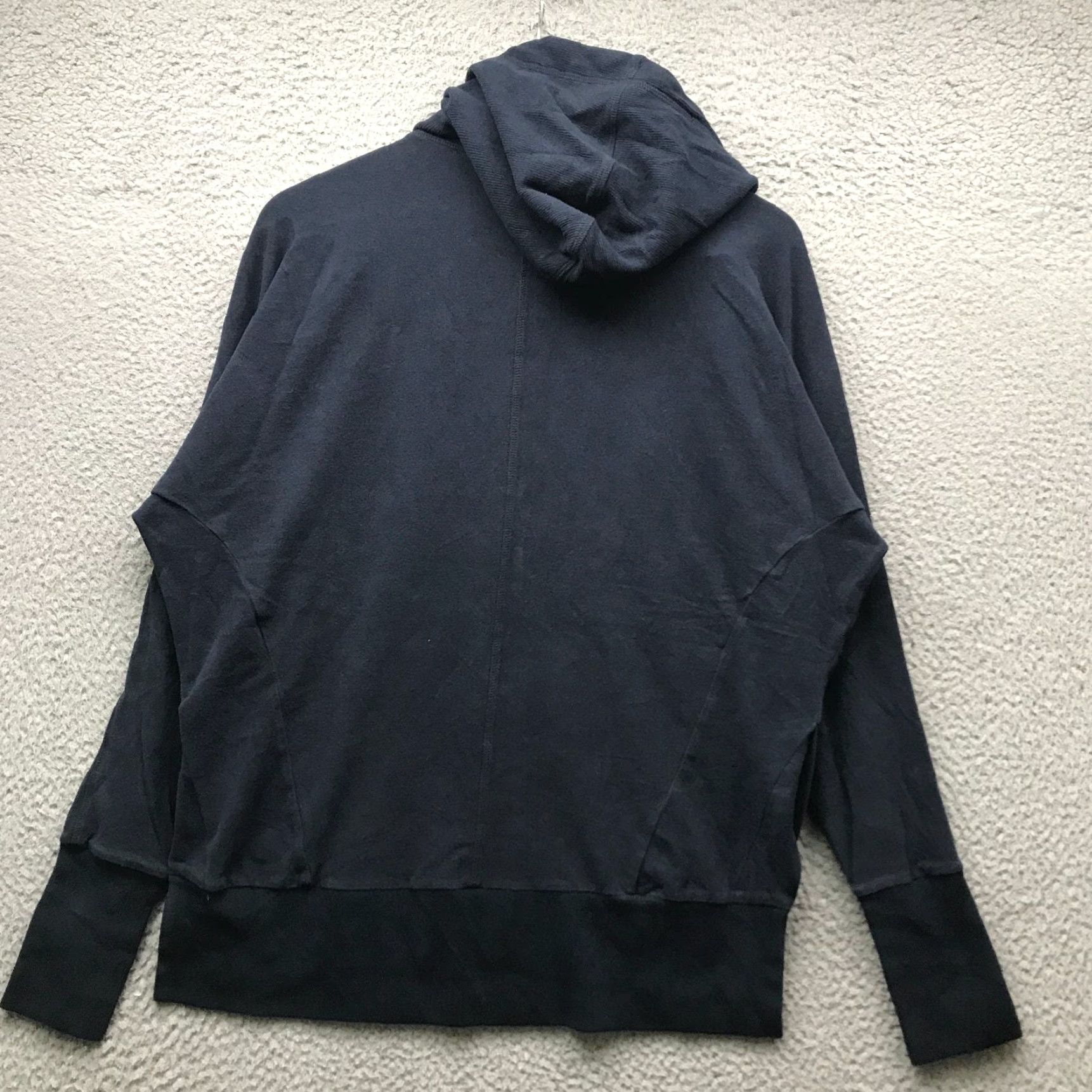 Sweaty Betty Sweaty Betty Velour Sweatshirt Hoodie Womens 2P Petite Long Sleeve Navy Logo Pullover Size XS / US 0-2 / IT 36-38 - 6 Thumbnail