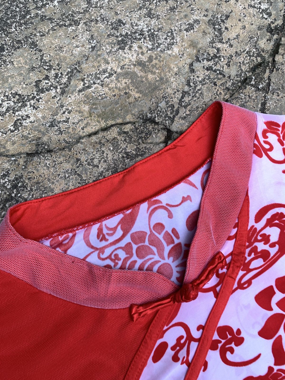 Other y2k Unknown Chinese Knotted Traditional Floral Flared Top Size L / US 10 / IT 46 - 7 Thumbnail
