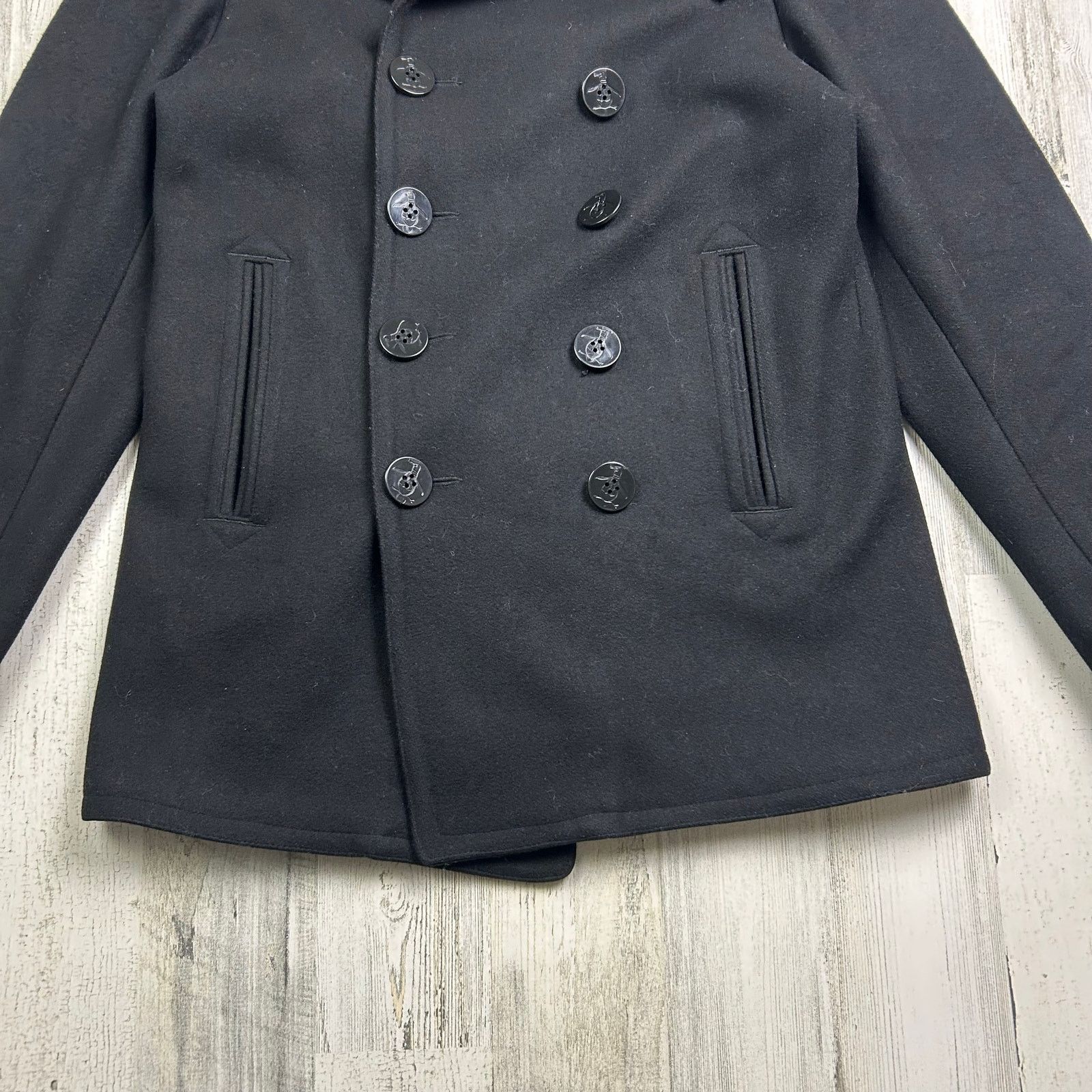 Original Penguin × Vintage Penguin by Munsingwear Black Wool Peacoat Size US M / EU 48-50 / 2 - 3 Thumbnail