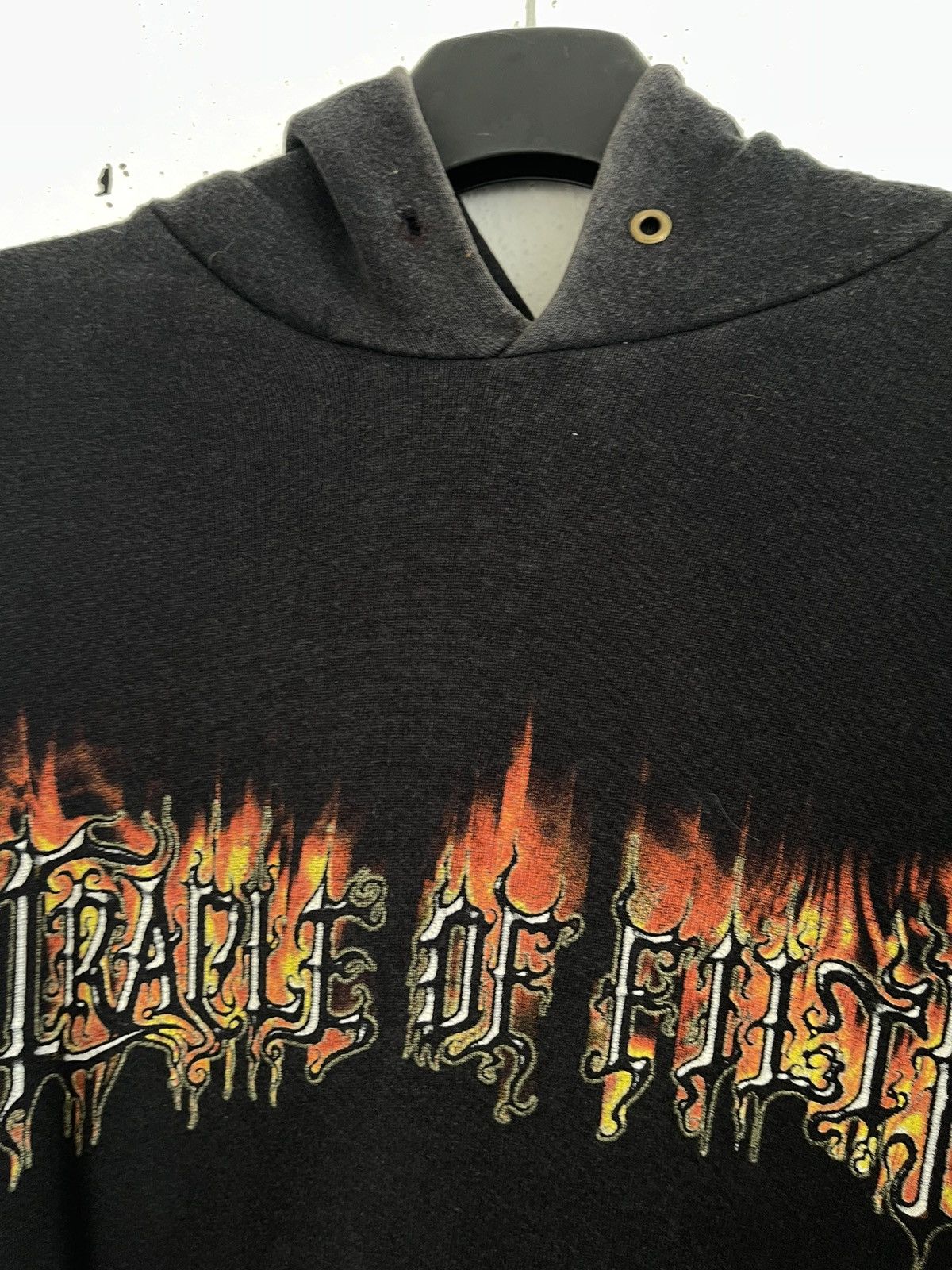 Band Tees Vintage Y2K Cradle of Filth Midian Promo Flame Sleeve Hoodie Size US M / EU 48-50 / 2 - 5 Thumbnail