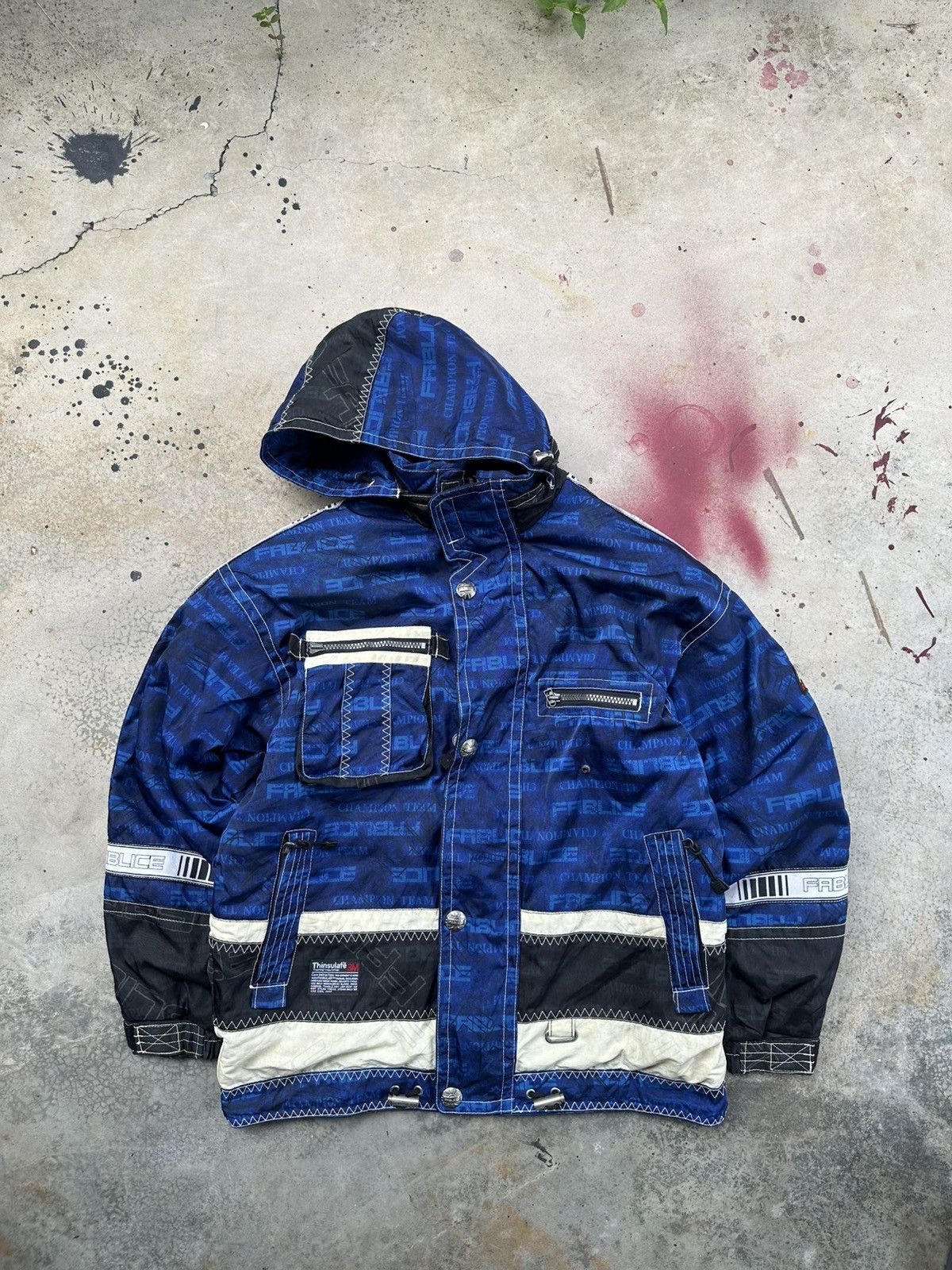 Vintage 👹Vintage Fablice Blue Ski Thinsulate Insulation Ski Jacket Size US XL / EU 56 / 4 - 7 Thumbnail