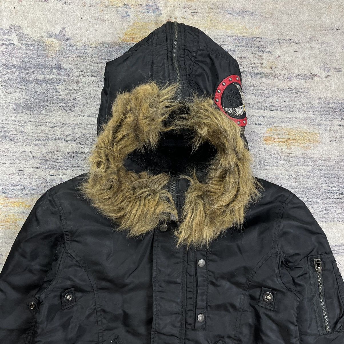 If Six Was Nine Midas Fur hoodie multi zipper bomber jacket vkei style Size US S / EU 44-46 / 1 - 13 Thumbnail