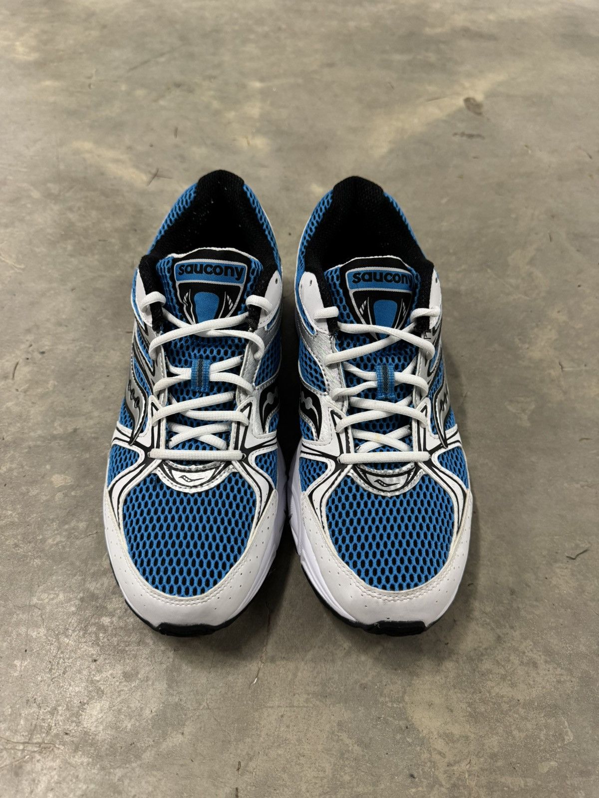 Saucony Saucony Grid Ride Millenium White Blue Black Size 11.5 Size US 11.5 / EU 44-45 - 4 Thumbnail