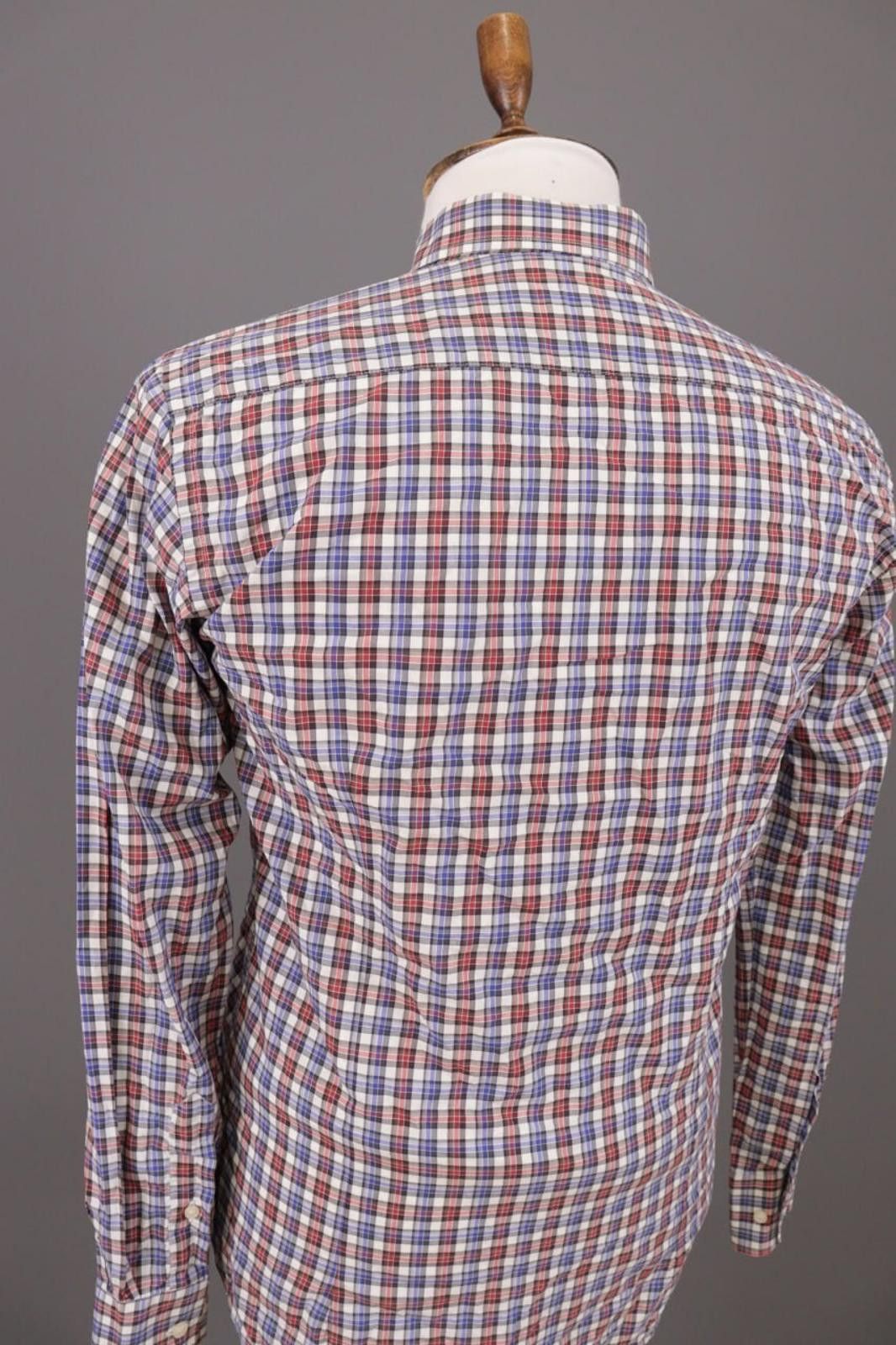 Etro Etro Multicolor Check Button Down Dress Shirt Size 39 Size US M / EU 48-50 / 2 - 11 Thumbnail
