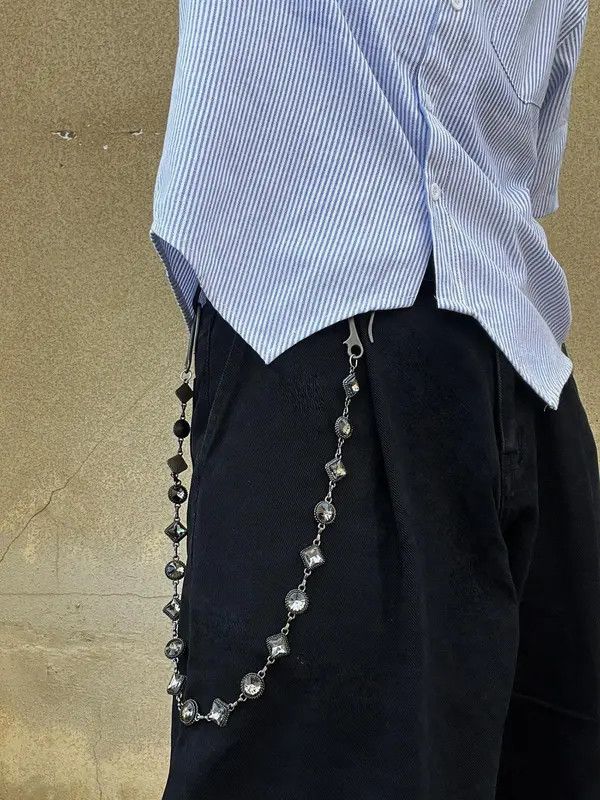 Jewelry Black Beaded Chain Accessory for Menswear Size ONE SIZE - 7 Thumbnail