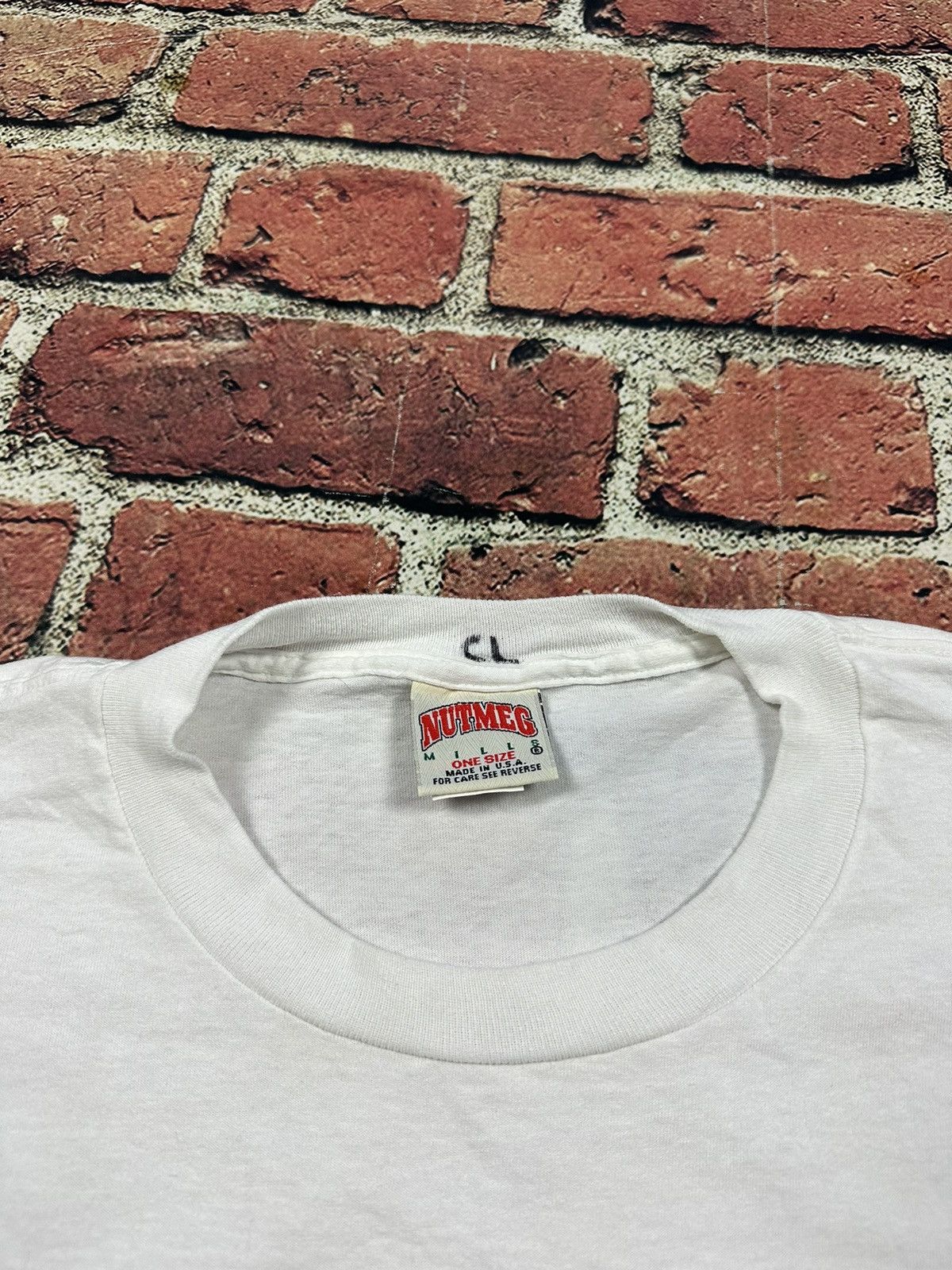 Japanese Brand × Nutmeg × Vintage Vintage 90s Nutmeg White Blank T Shirt Tall Tee Long USA Size US XXL / EU 58 / 5 - 4 Thumbnail