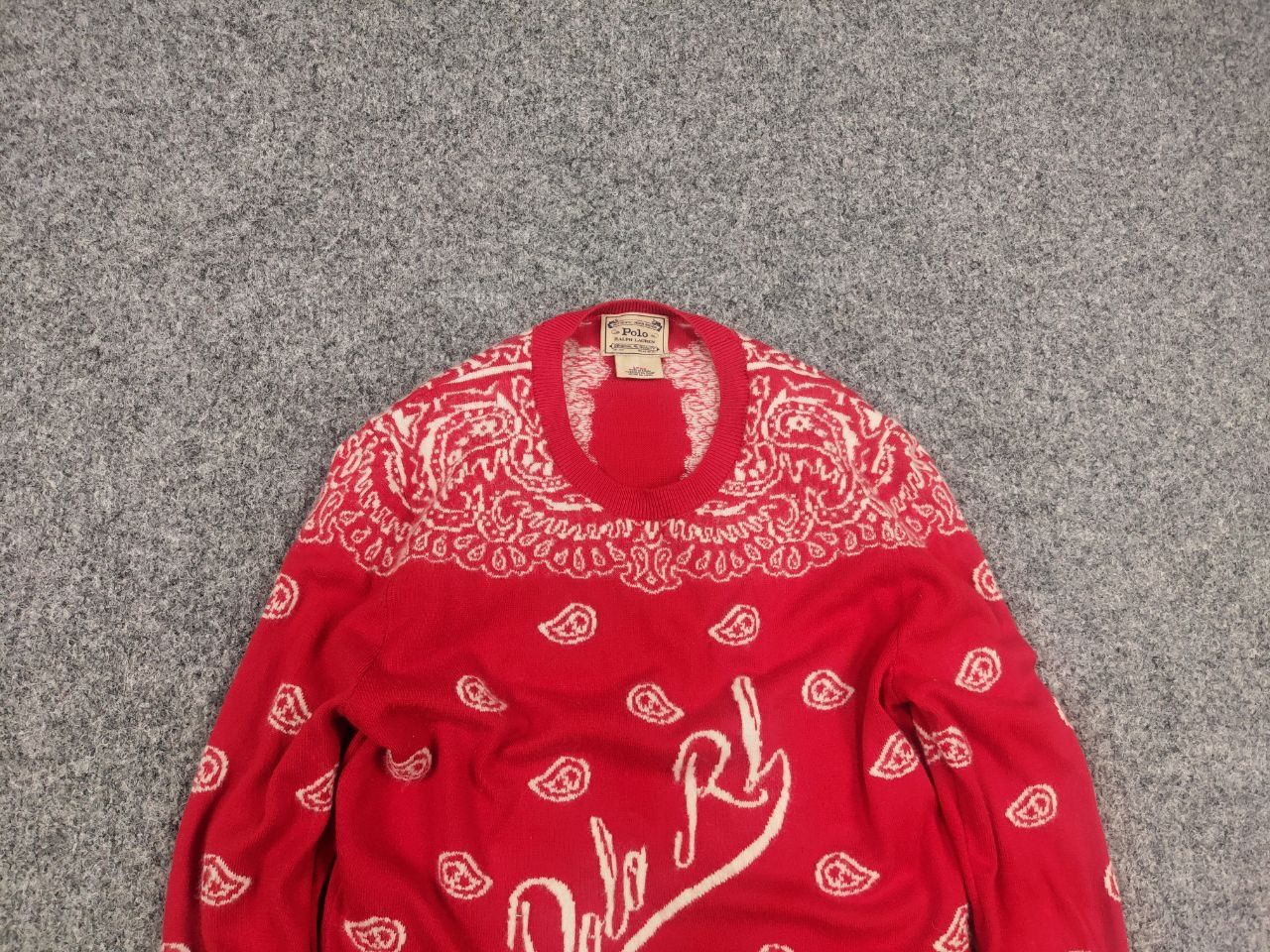Polo Ralph Lauren Polo Ralph Lauren Paisley Knit Wool Blend Pullover Sweater Size S / US 4 / IT 40 - 4 Thumbnail