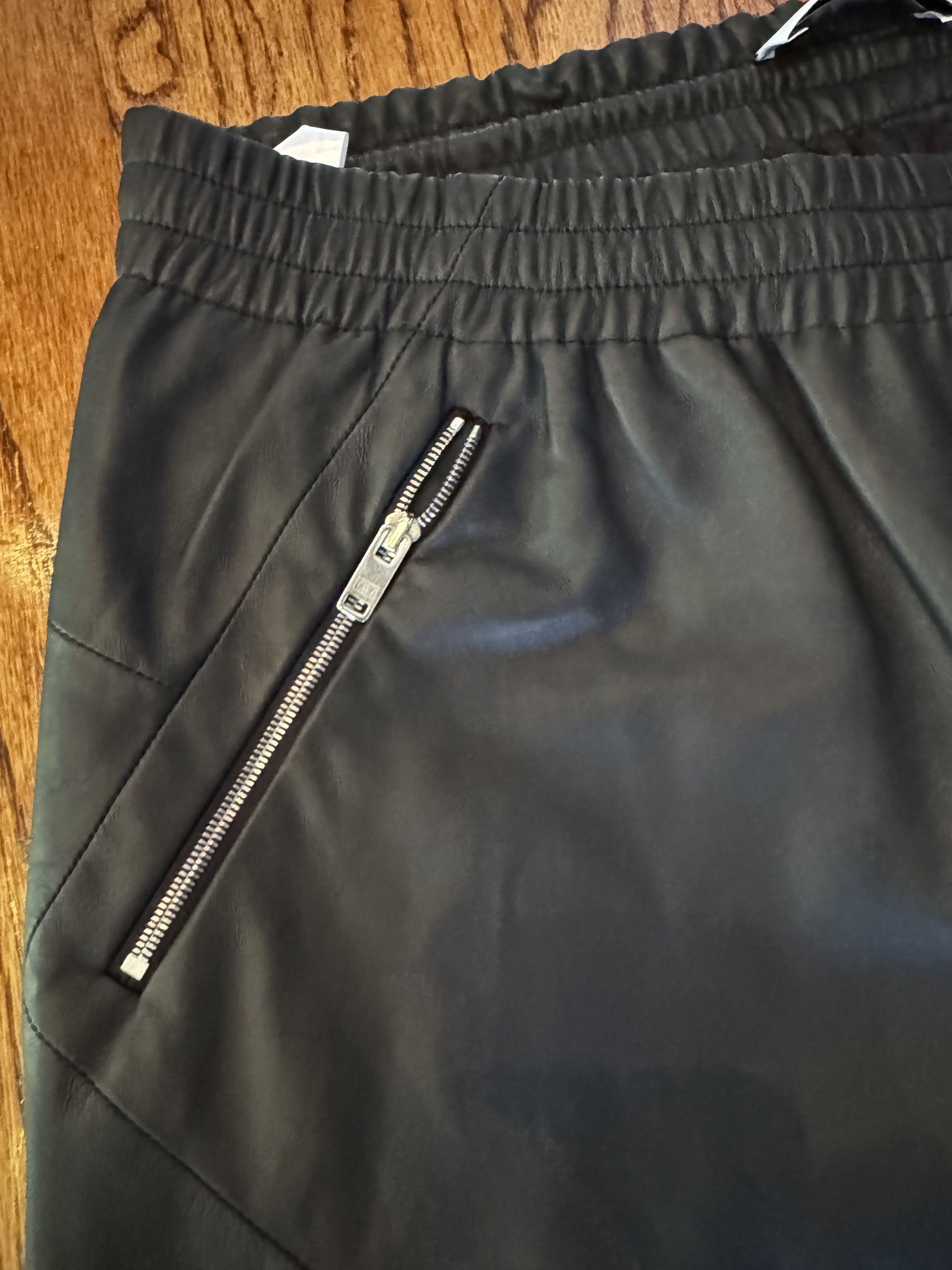 Tim Coppens Tim Coppens Lambskin Leather Jogger Track Pants Size M Size US 32 / EU 48 - 2 Thumbnail