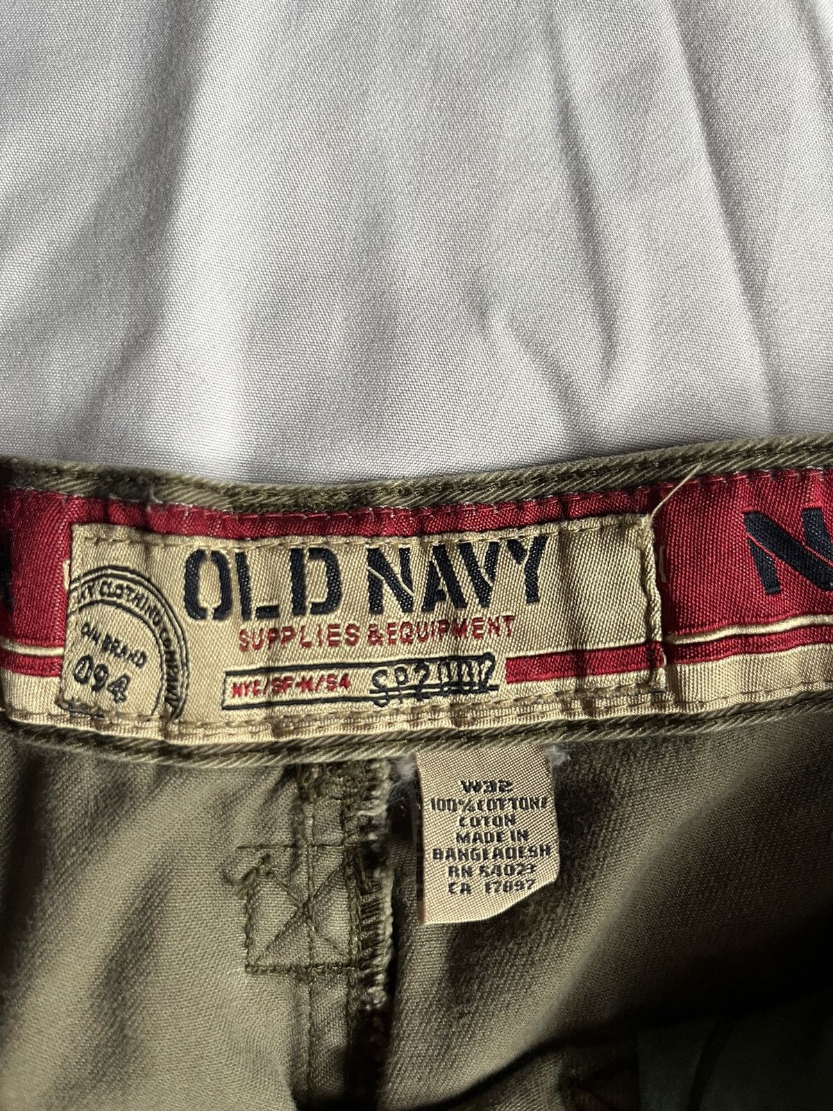 Old Navy × Vintage Vintage olive carpenter shorts Size US 32 / EU 48 - 3 Thumbnail