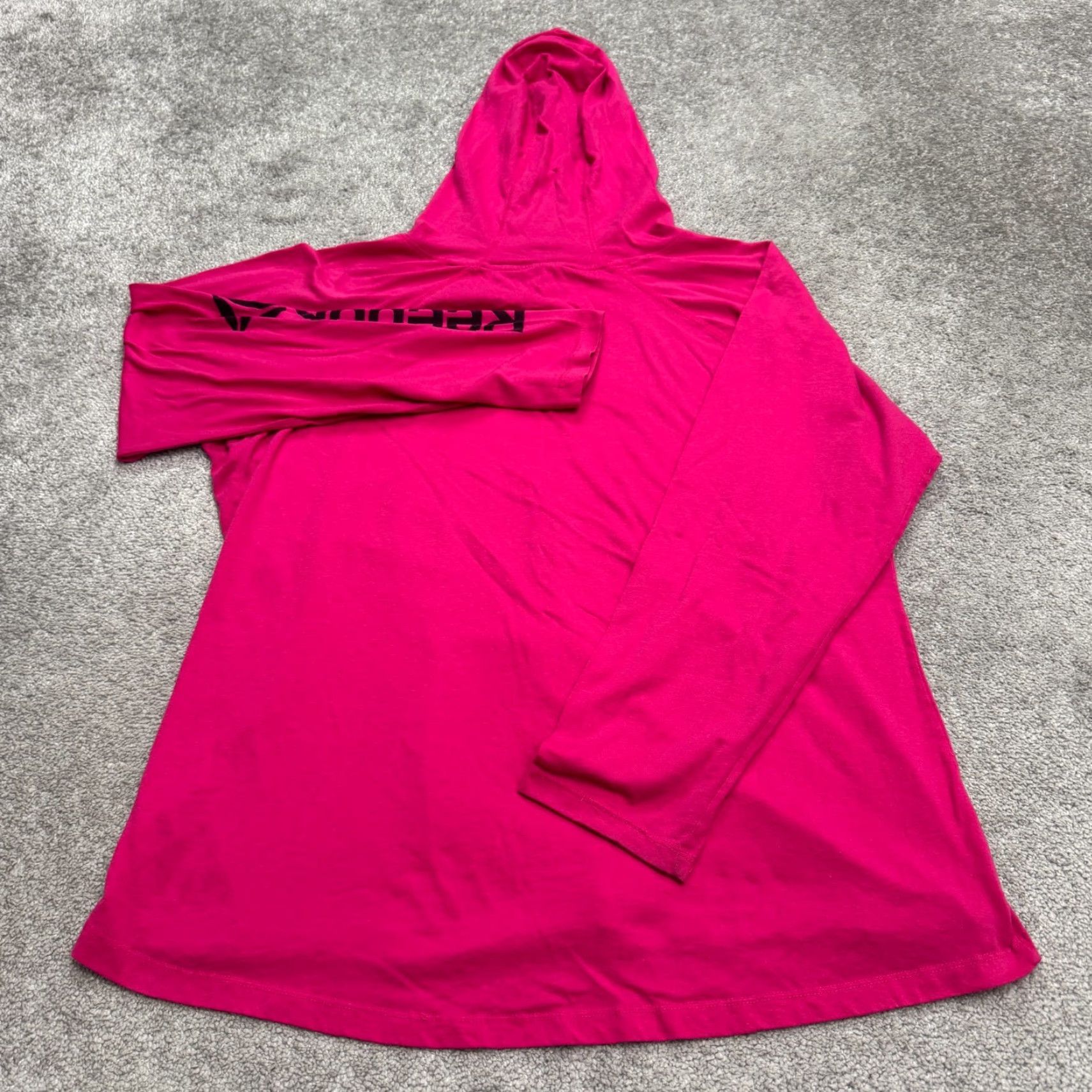 Reebok VINTAGE? No — Reebok Hoodie Lightweight Pullover Sweatshirt Womens 2X Pink Graphic Active Top Size XXL / US 16-18 / IT 52-54 - 2 Thumbnail